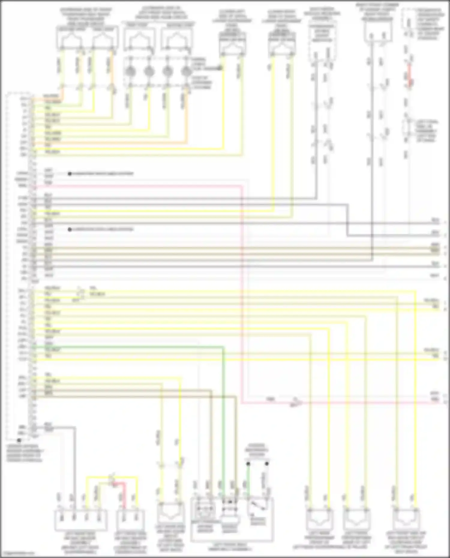 Wiring diagram right front air bag sensor for Toyota Land Cruiser 200 facelift 2 (2015-2021) (1 of 1)