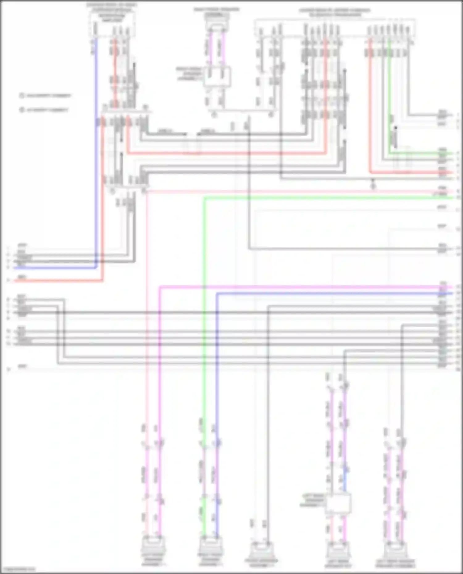 Wiring diagram right front speaker assembly 2 for Toyota Land Cruiser 200 facelift 2 (2015-2021) (1 of 3)