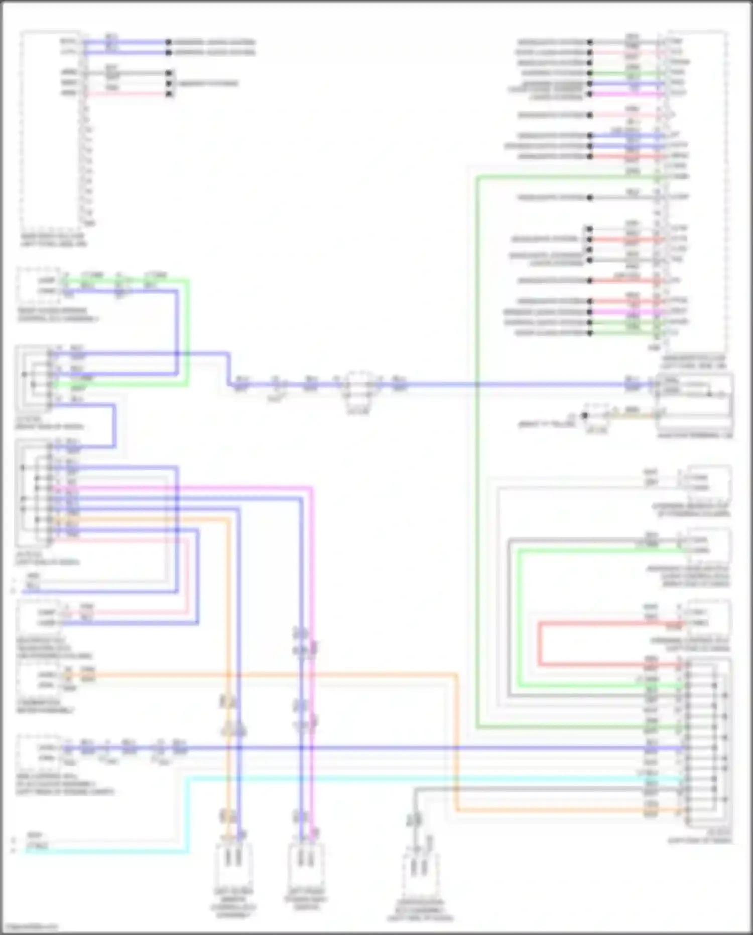 Wiring diagram right outer mirror control ecu assembly for Toyota Land Cruiser 200 facelift 2 (2015-2021) (2 of 8)