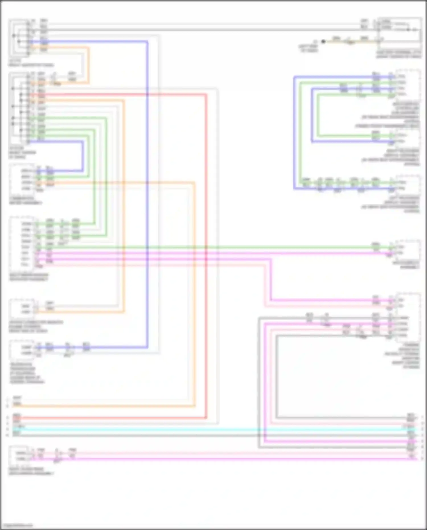 Wiring diagram right outer rear view mirror assembly for Toyota Land Cruiser 200 facelift 2 (2015-2021) (2 of 7)