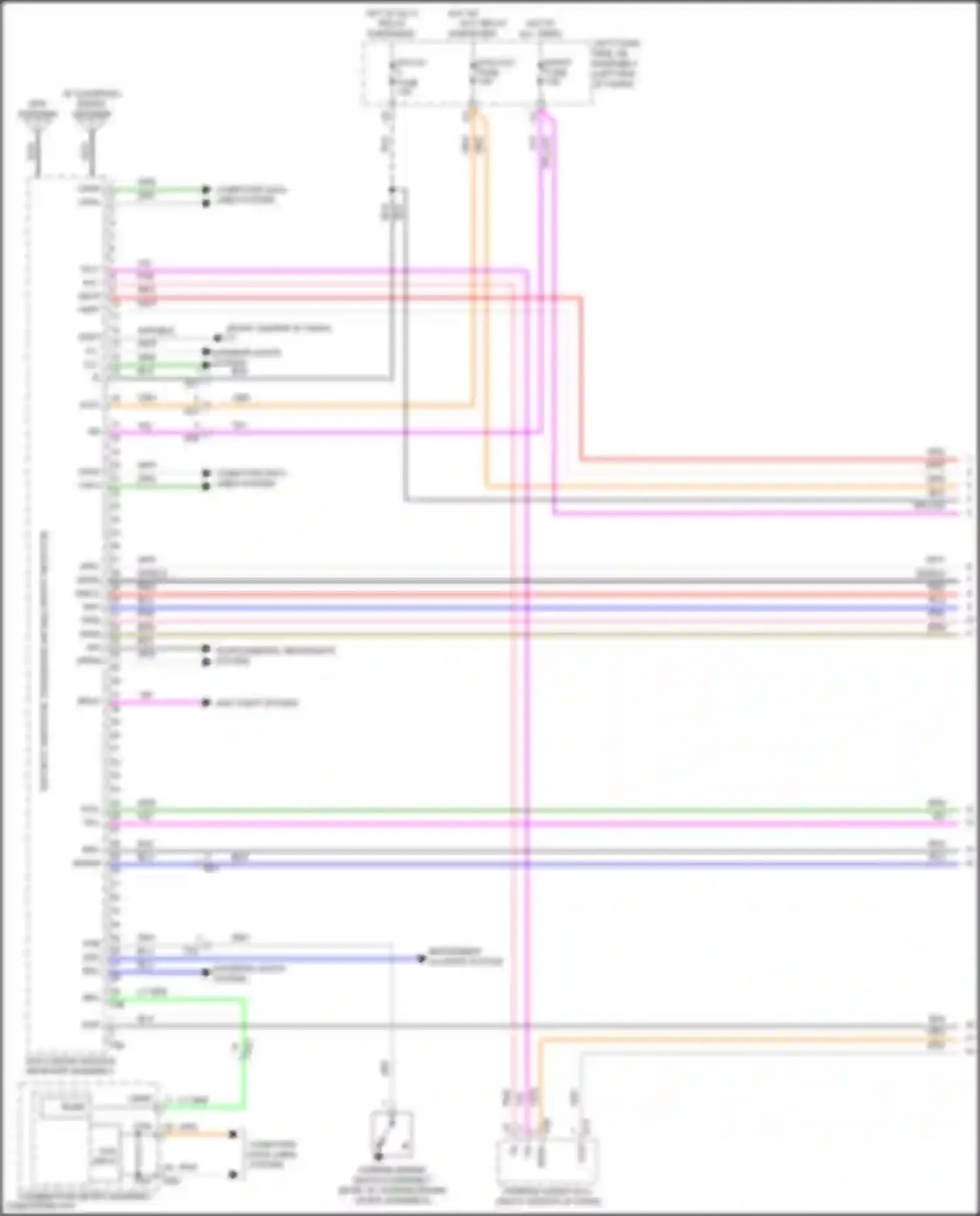 Wiring diagram security indicator, passenger air bag on/off indicator for Toyota Land Cruiser 200 facelift 2 (2015-2021) (1 of 2)