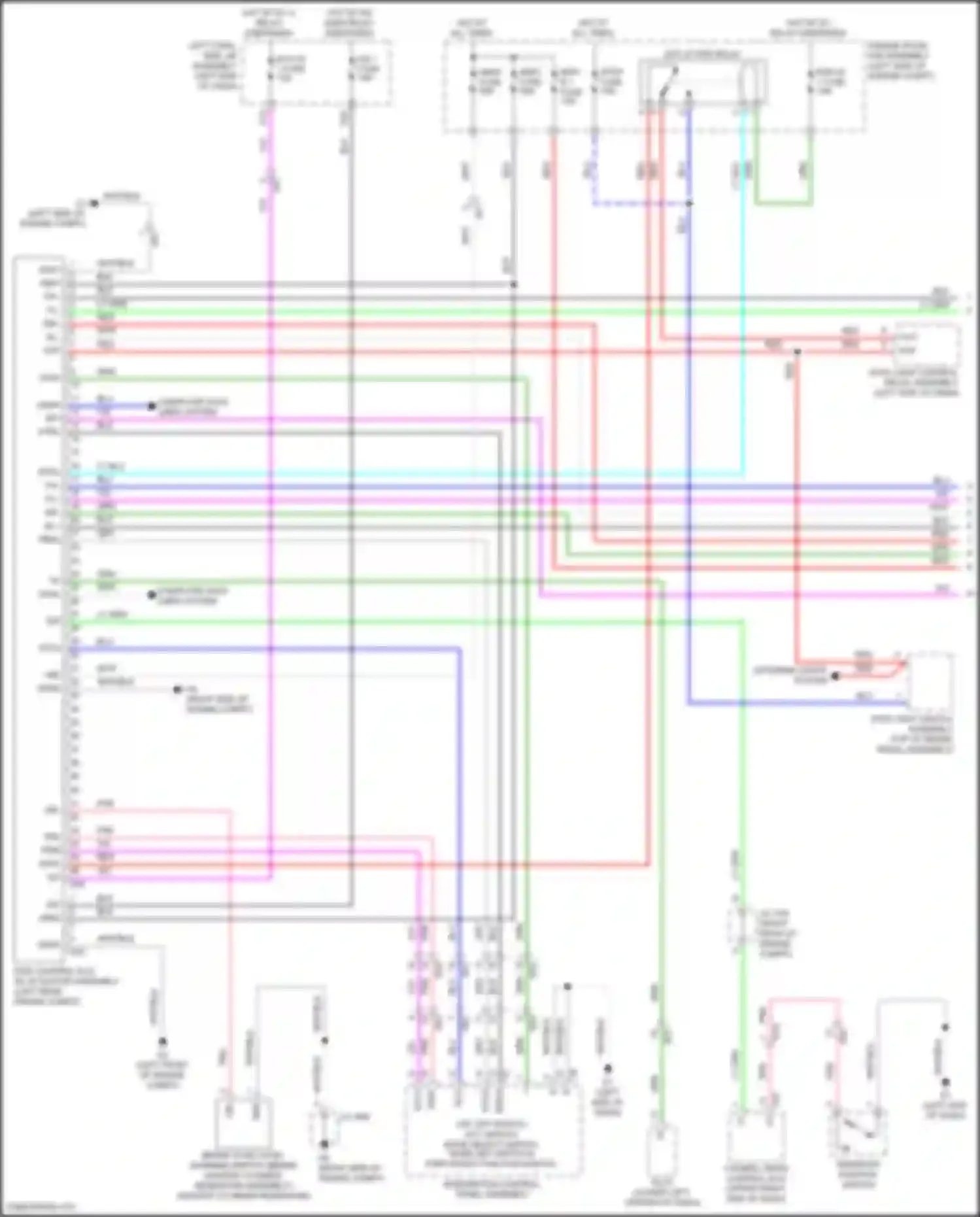 Wiring diagram stop light control relay assembly for Toyota Land Cruiser 200 facelift 2 (2015-2021) (1 of 4)