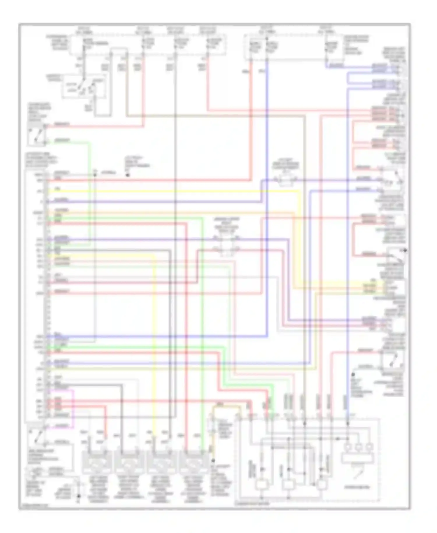 Matrix Toyota E130 (2002-2008): Anti-lock brakes circuit, without vsc