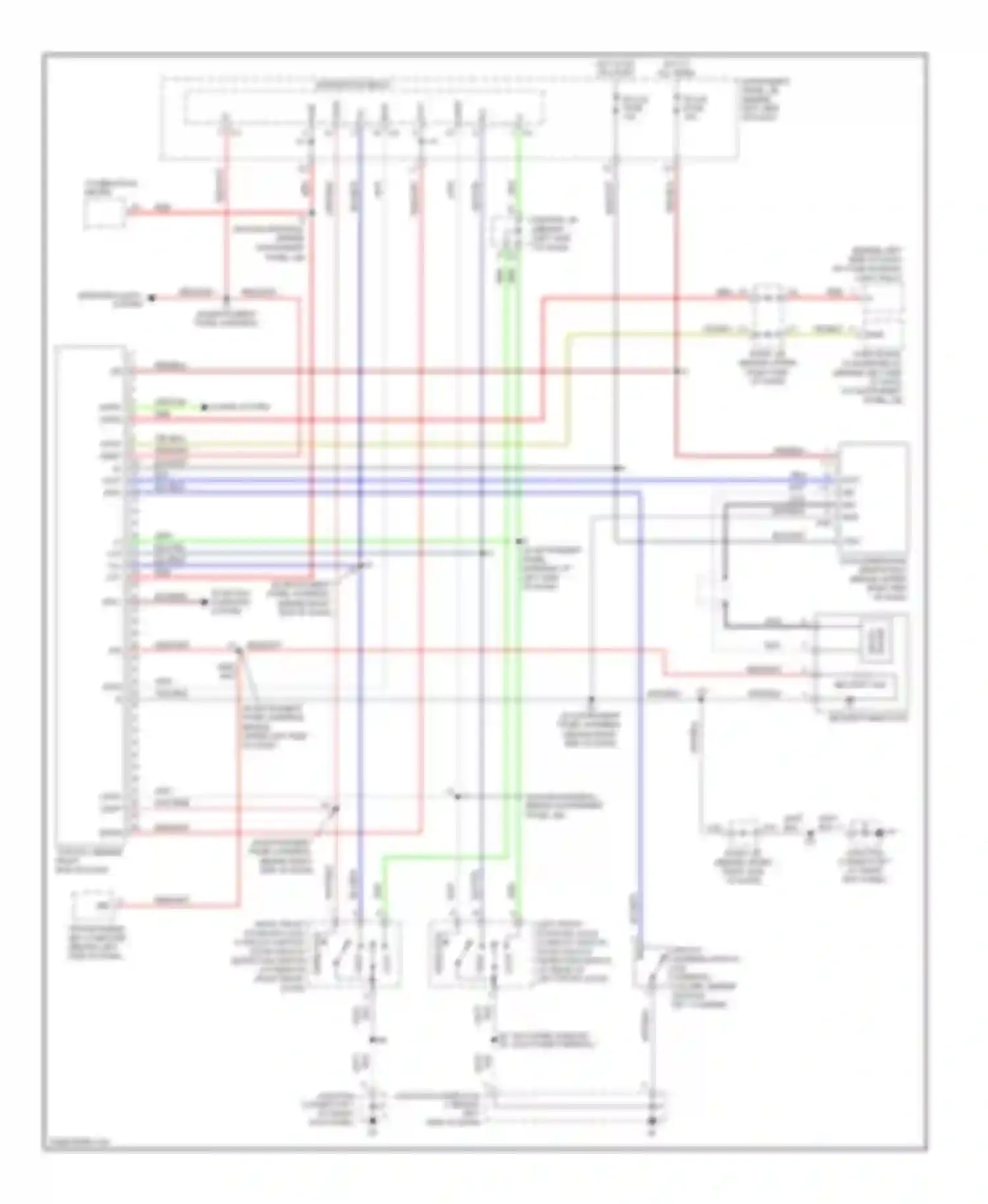 Matrix Toyota E130 (2002-2008): Forced entry circuit