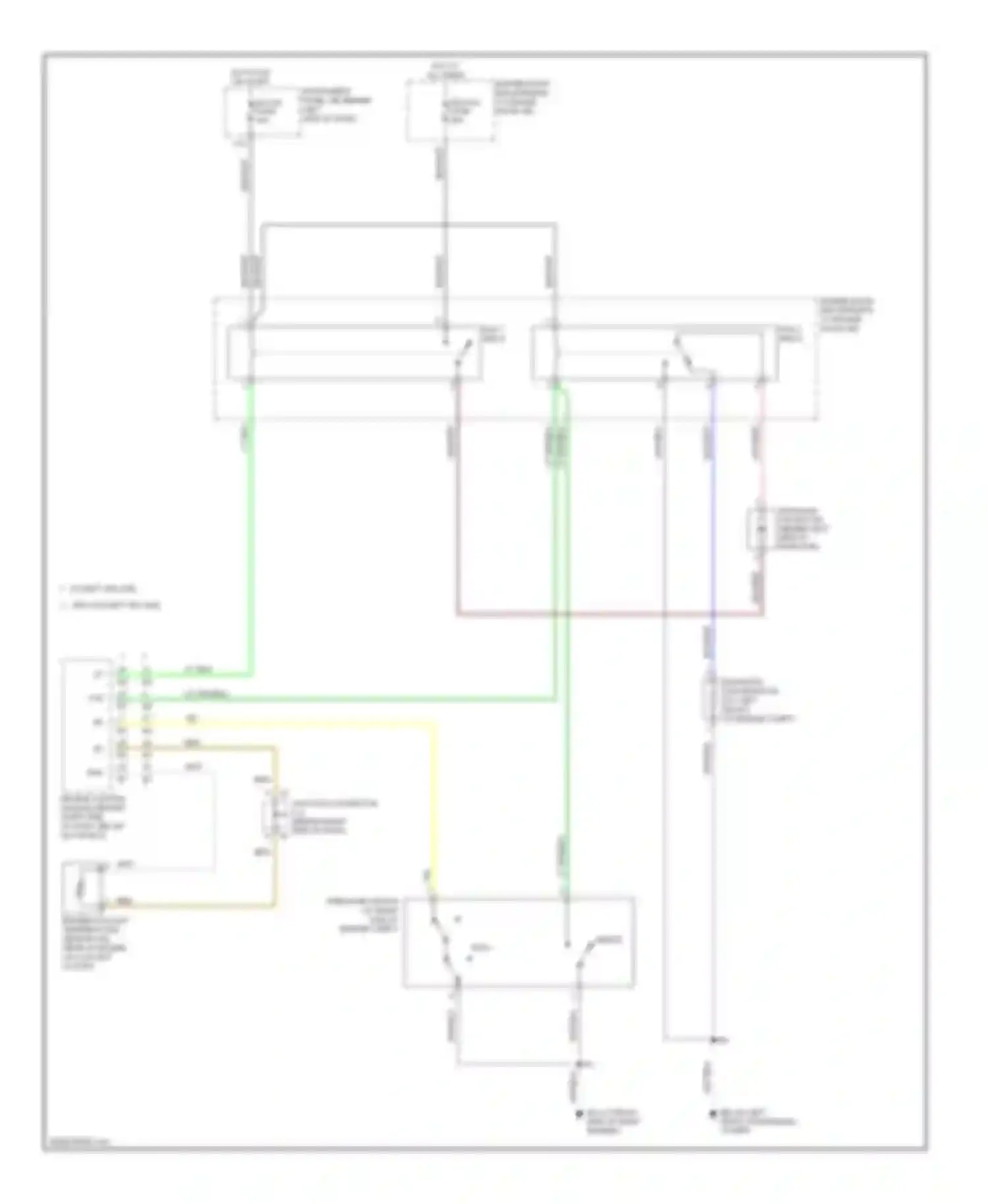 Matrix Toyota E130 (2002-2008): Cooling fan circuit