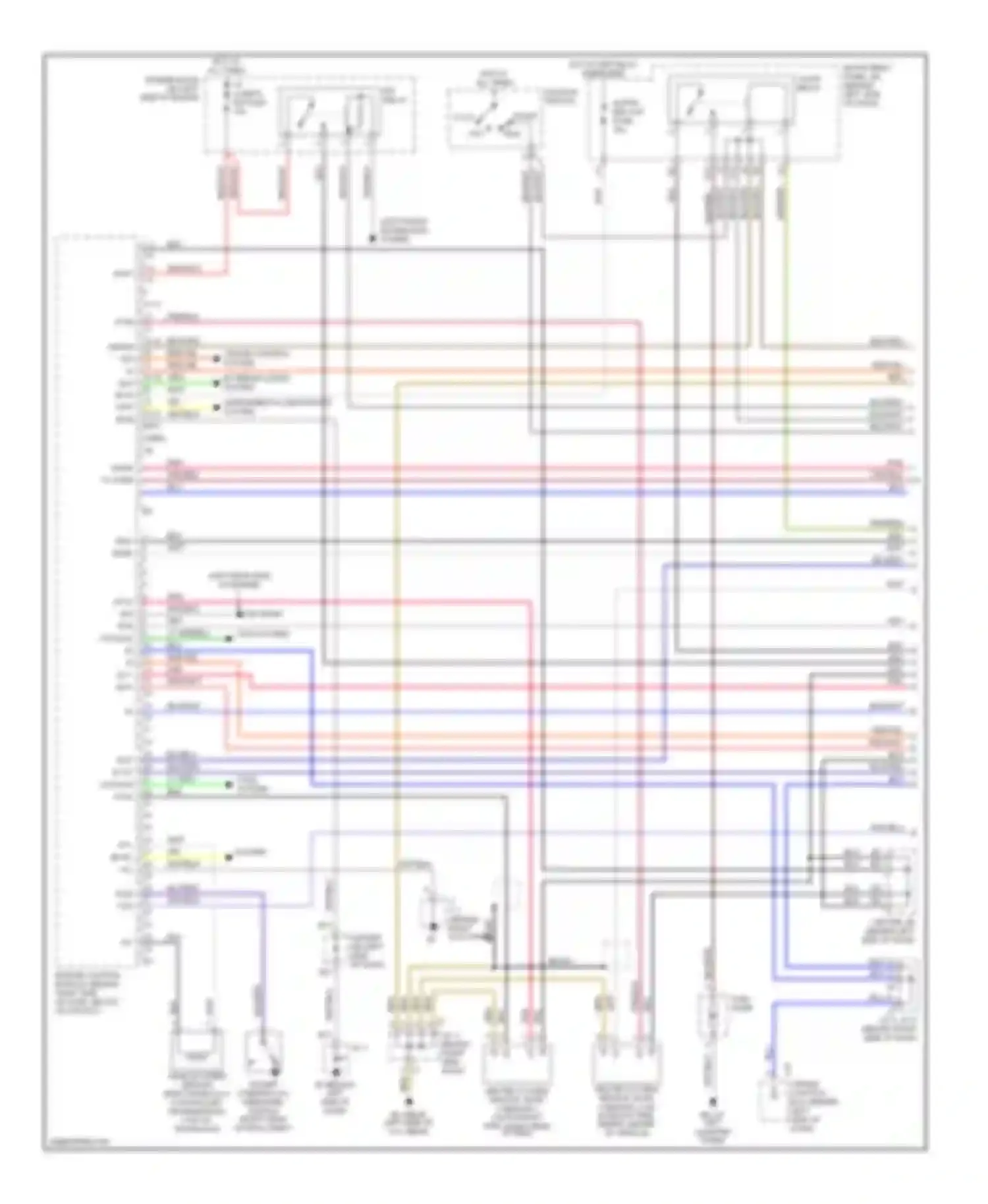Matrix Toyota E130 (2002-2008): Wiring diagram engine performance 1.8l, 4wd except xrs (1 of 3)