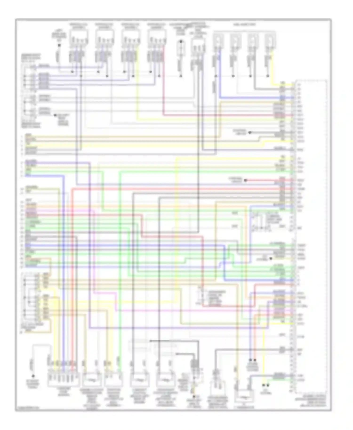 Matrix Toyota E130 (2002-2008): Wiring diagram engine performance 1.8l, 4wd except xrs (3 of 3)