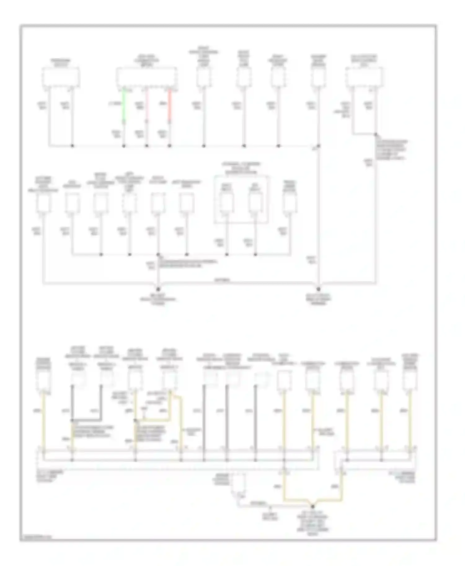 Matrix Toyota E130 (2002-2008): Ground distribution circuit (1 of 4)
