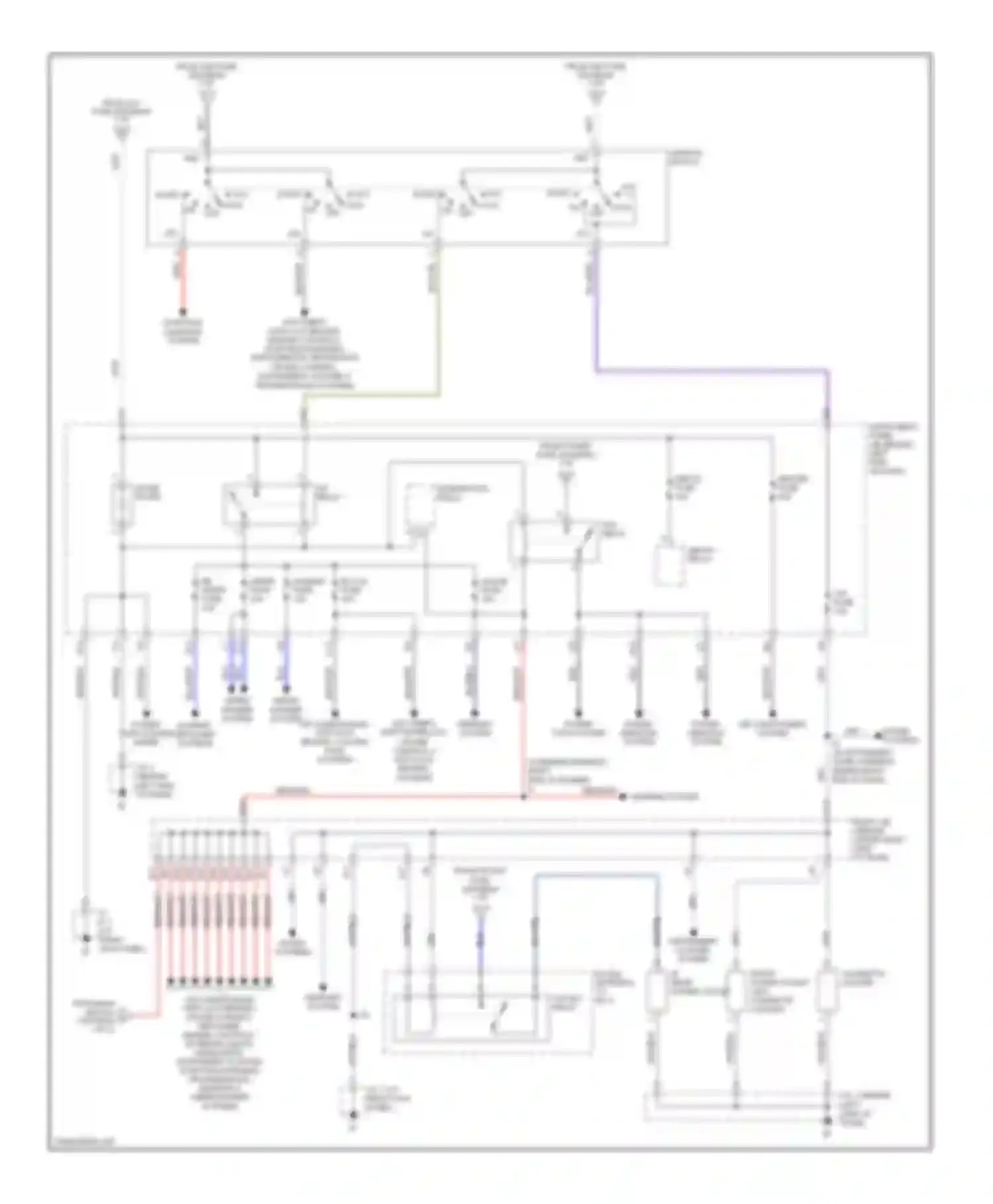 Matrix Toyota E130 (2002-2008): Power distribution circuit (2 of 2)