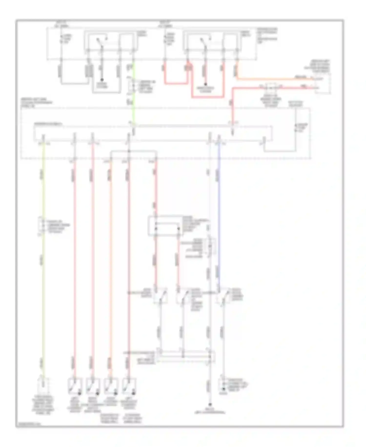 Matrix Toyota E130 (2002-2008): Power door locks circuit (2 of 2)