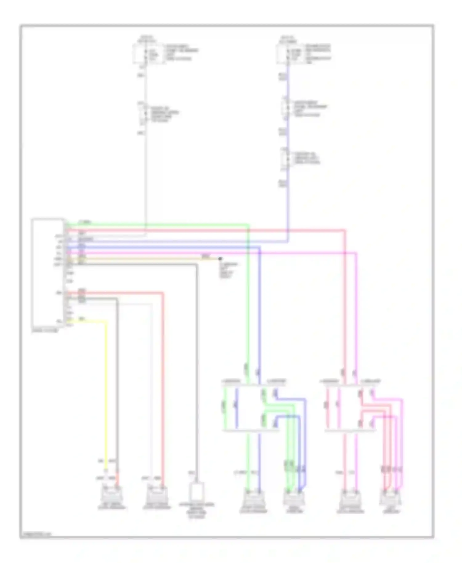 Matrix Toyota E130 (2002-2008): Radio circuit, without navigation with built-in amplifier