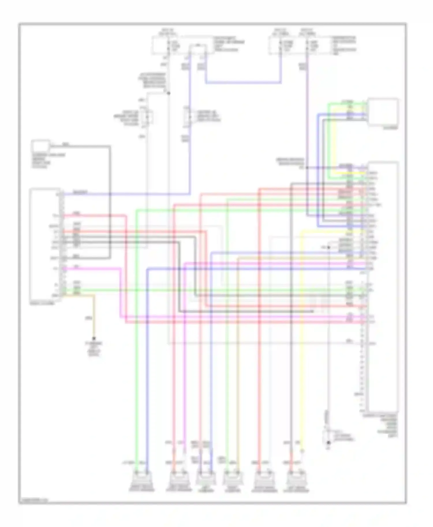 Matrix Toyota E130 (2002-2008): Radio circuit, without navigation with separate amplifier