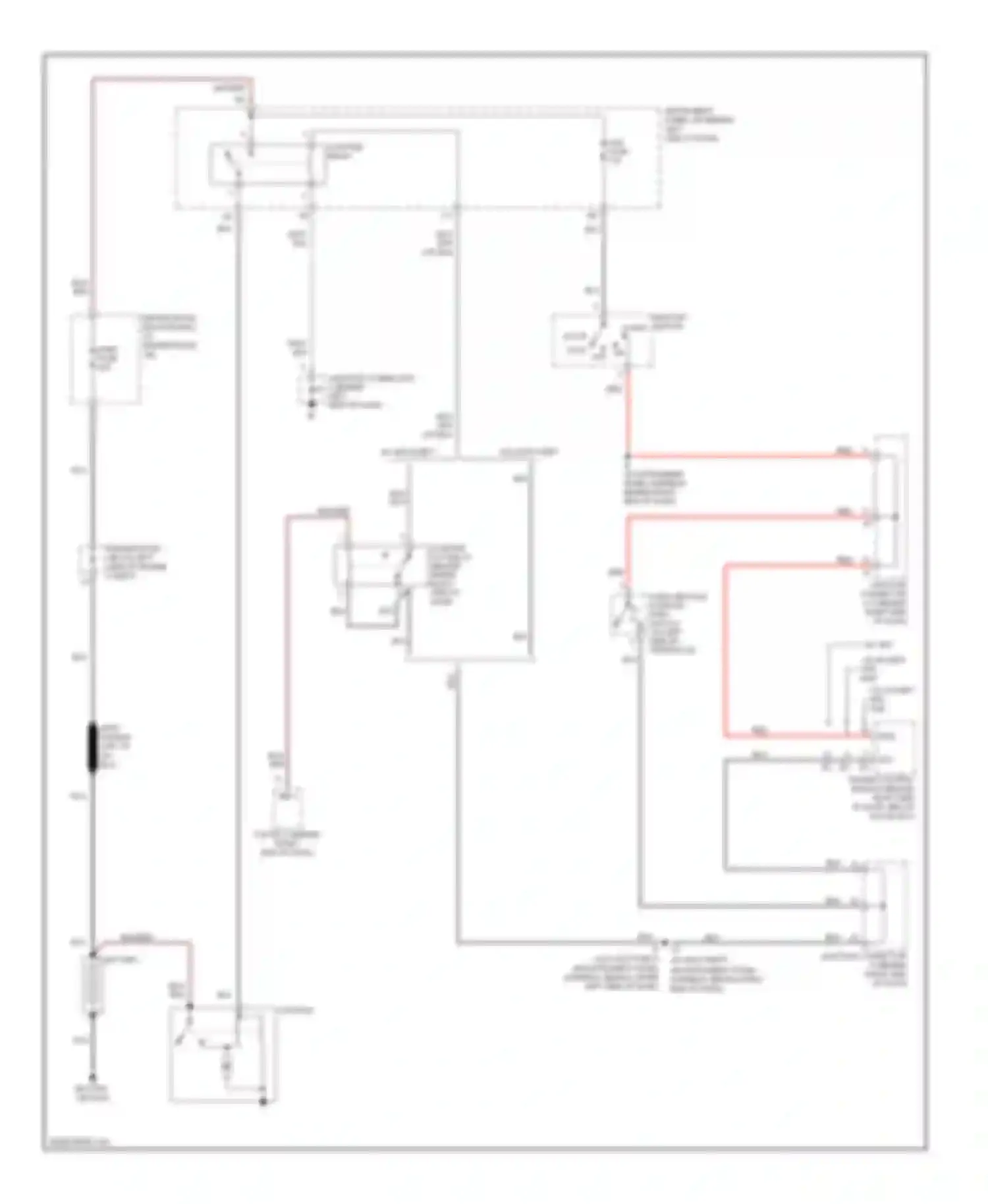 Matrix Toyota E130 (2002-2008): Starting circuit, a/t