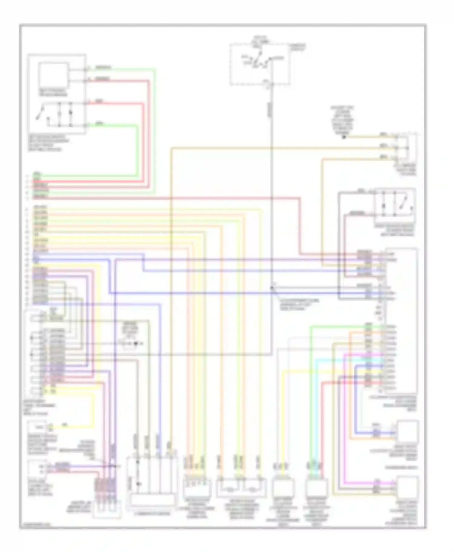 Matrix Toyota E130 (2002-2008): Supplemental restraints circuit (2 of 2)