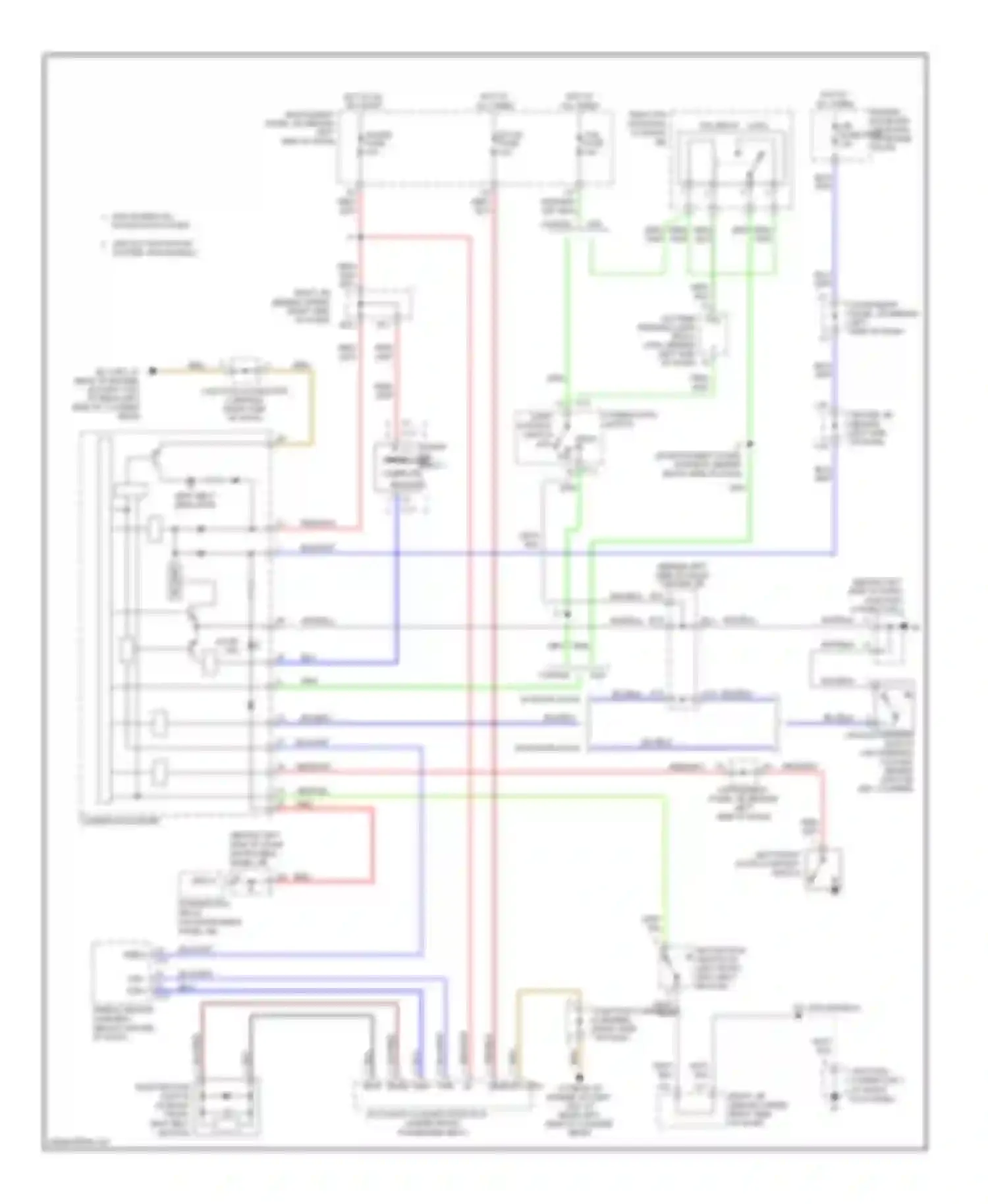 Matrix Toyota E130 (2002-2008): Warning systems circuit