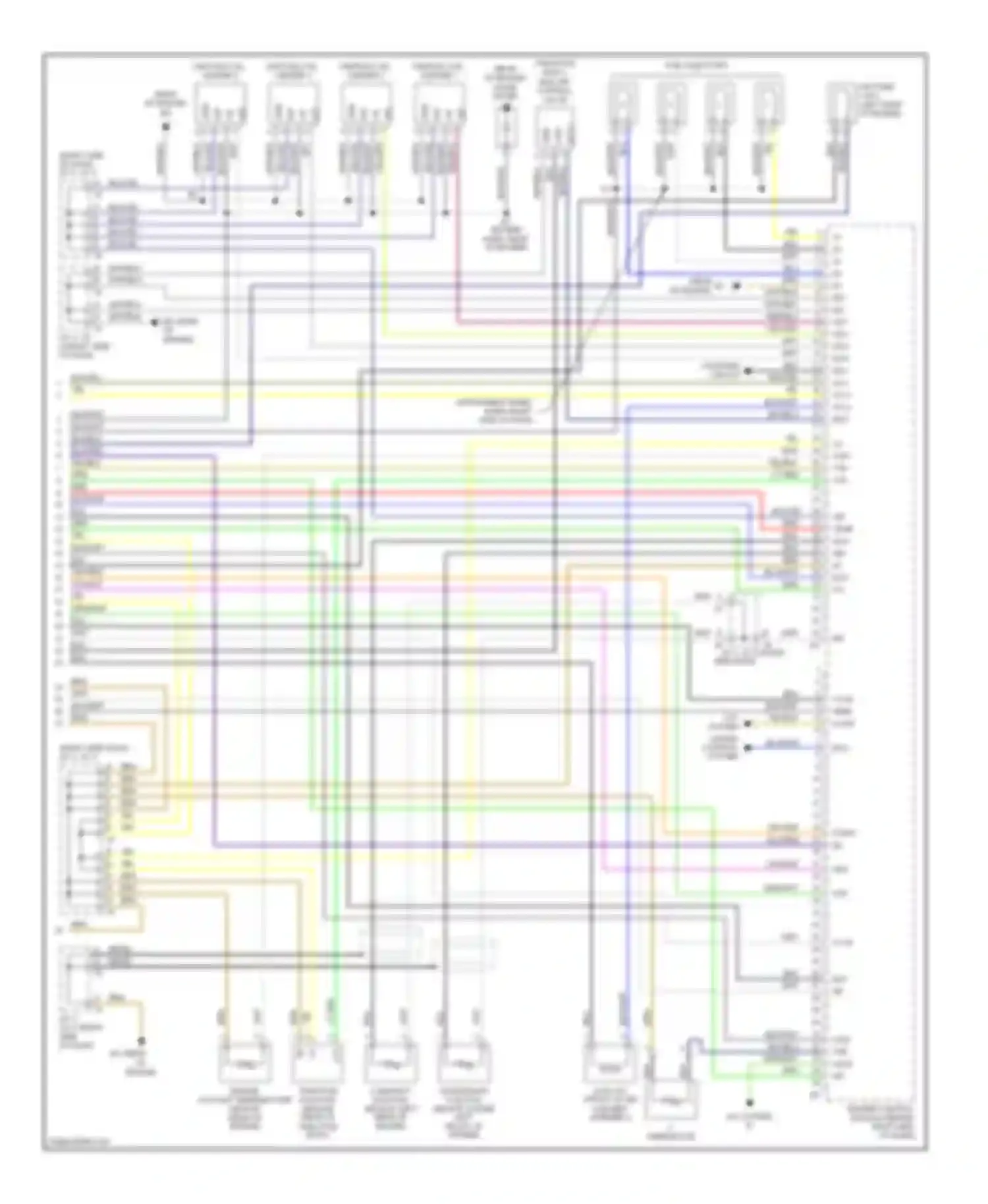 Wiring diagram a/c system a/c thermistor for Toyota Matrix E130 (2002-2008) (1 of 1)
