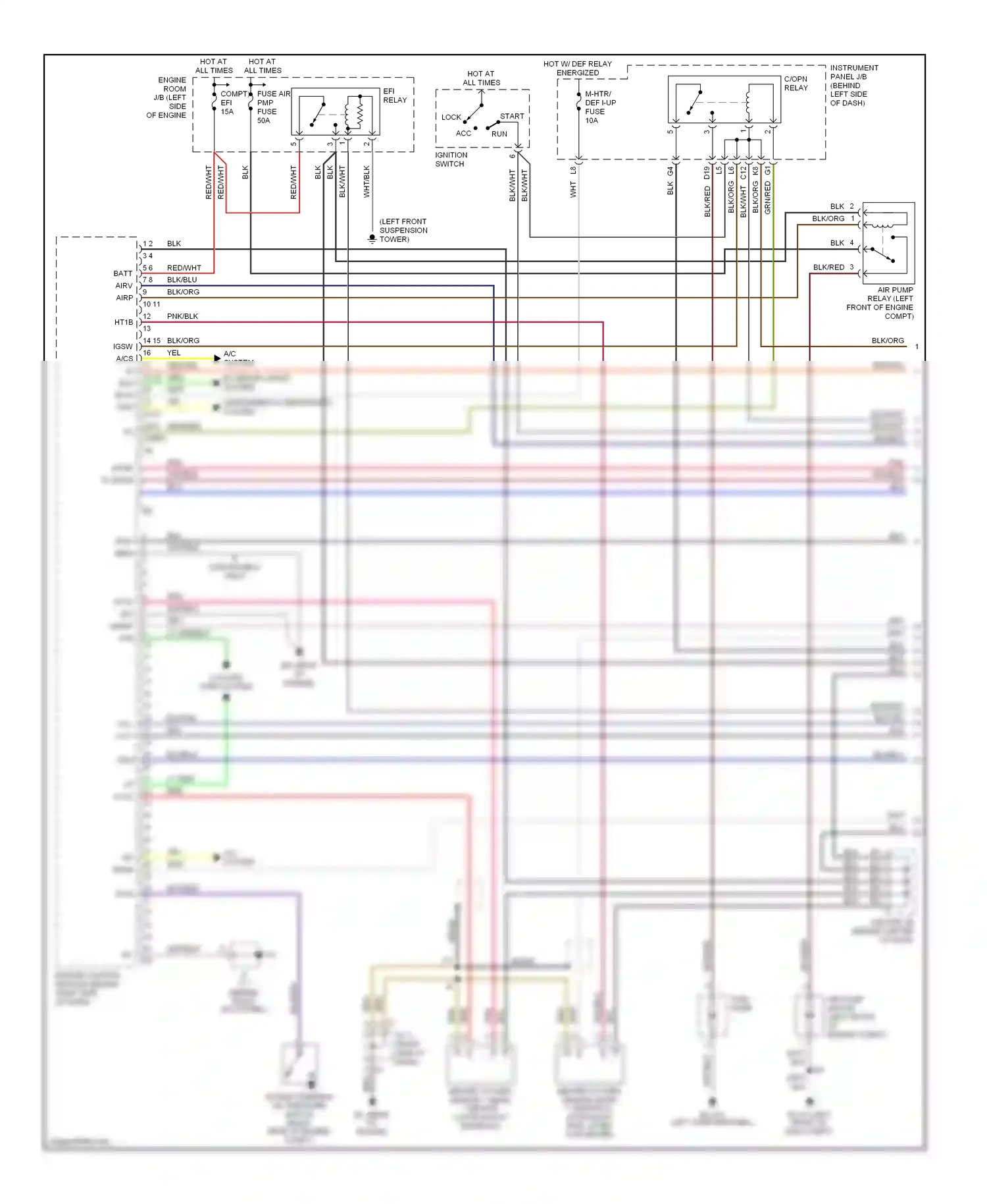 Toyota Matrix E130 (2002-2008) braid wiring diagram  (4 of 5)