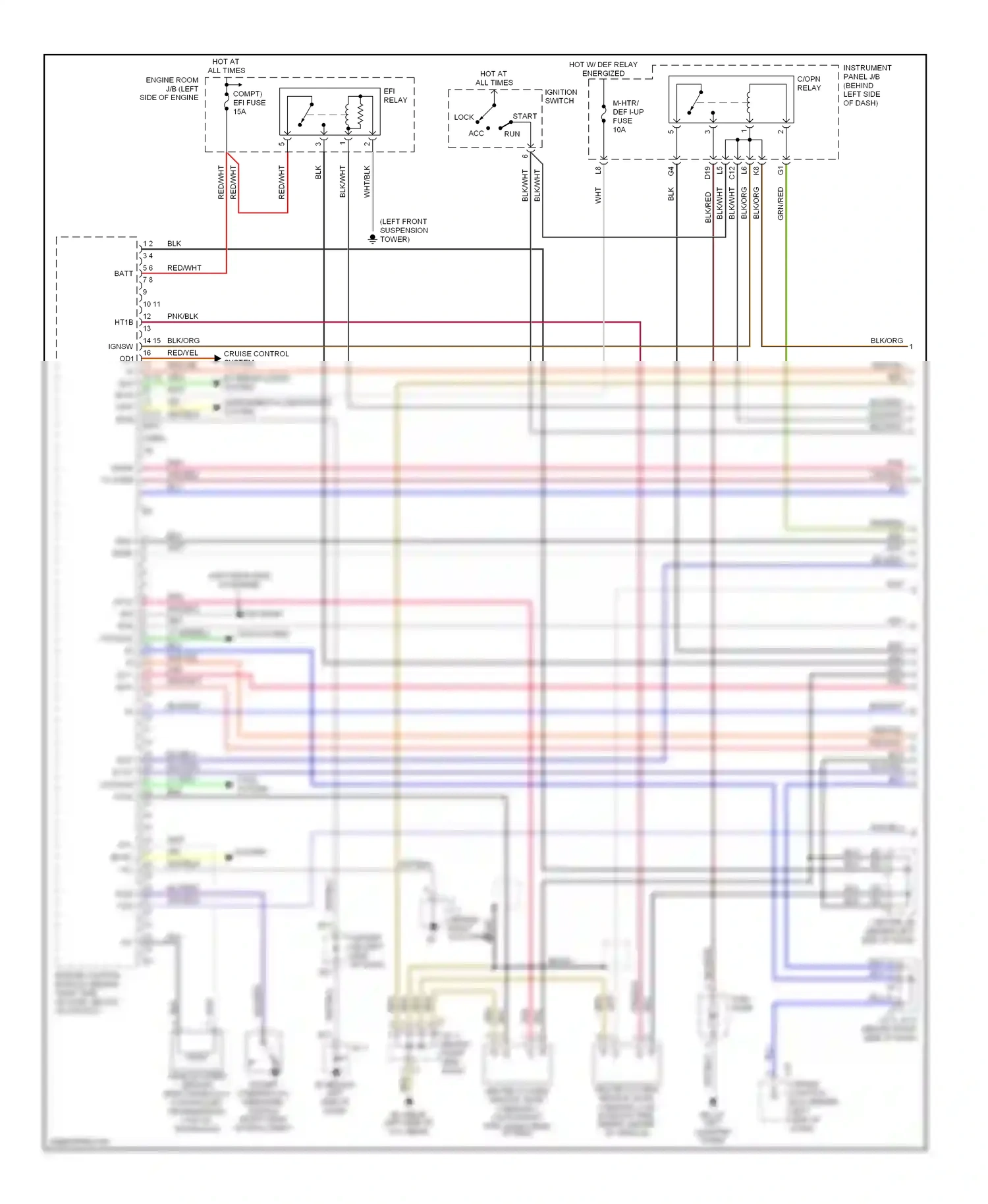 Toyota Matrix E130 (2002-2008) braid wiring diagram  (1 of 5)