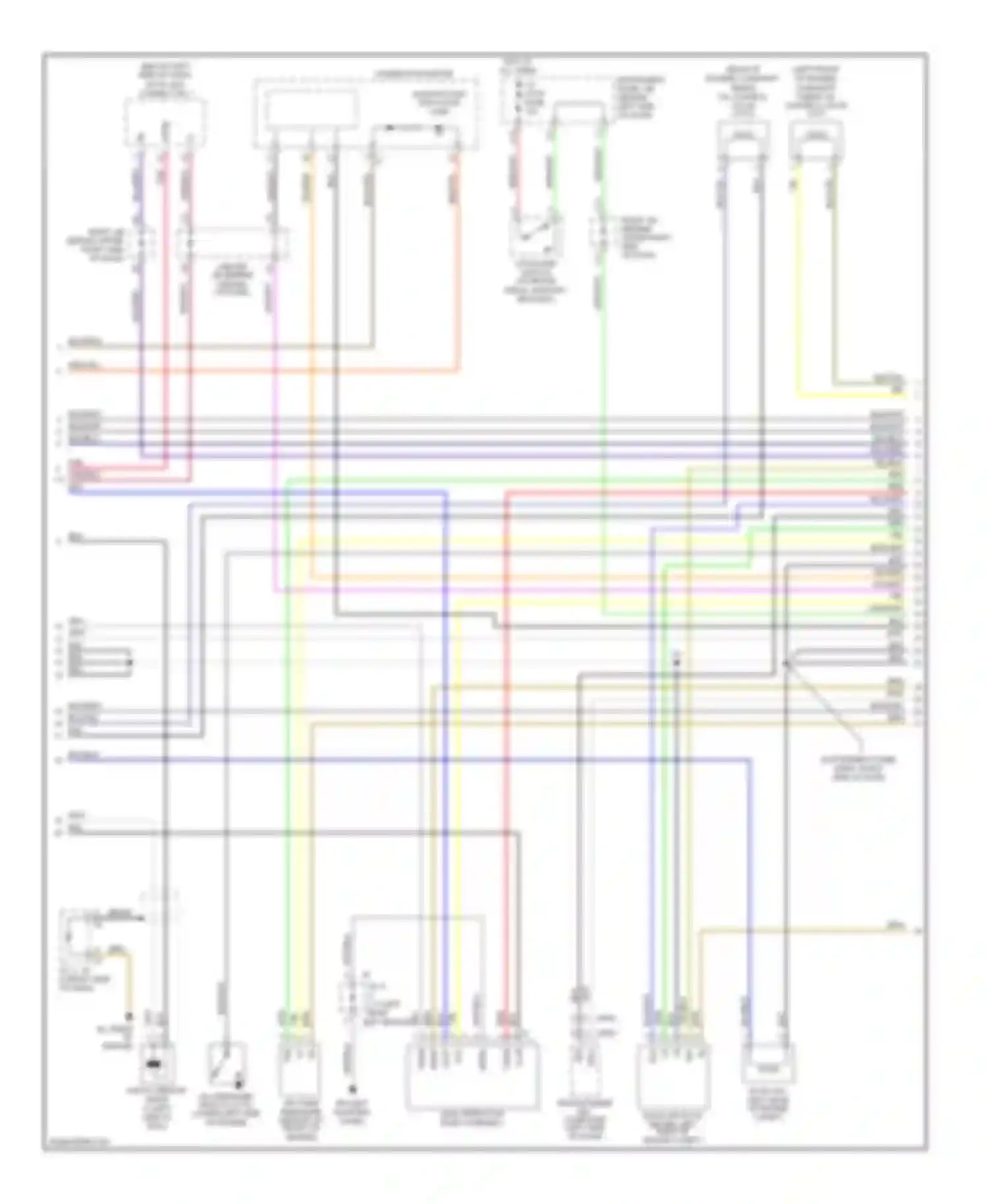 Wiring diagram combination meter for Toyota Matrix E130 (2002-2008) (10 of 22)