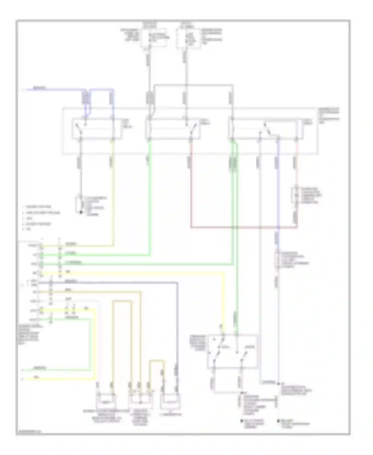 Wiring diagram fan 2 relay for Toyota Matrix E130 (2002-2008) (2 of 2)