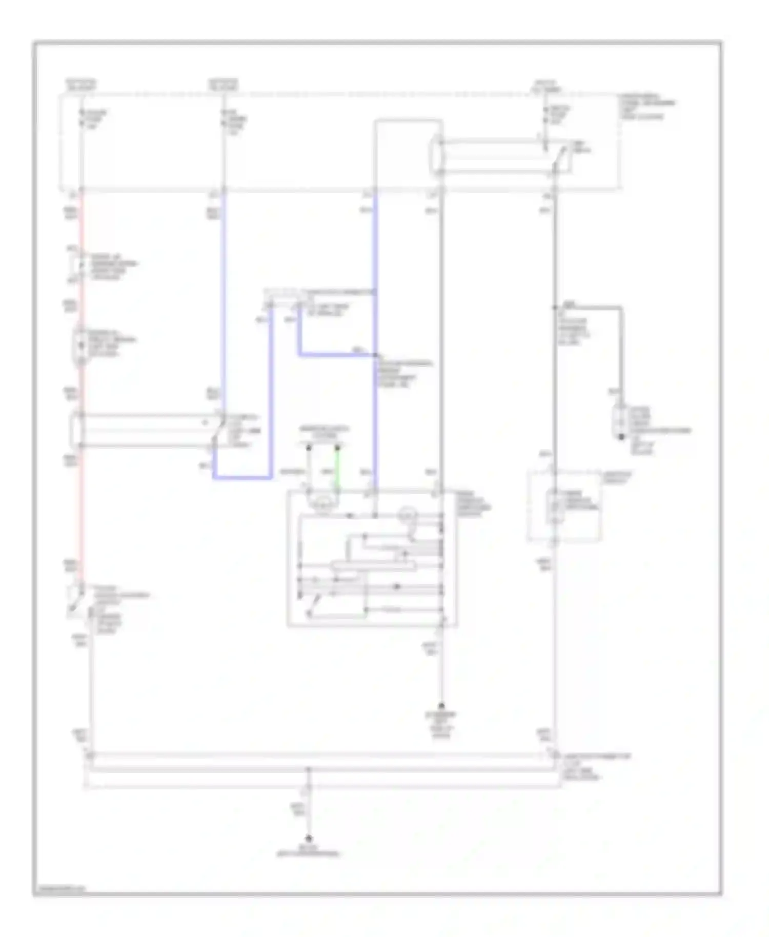 Wiring diagram noise filter (rear for Toyota Matrix E130 (2002-2008) (1 of 1)