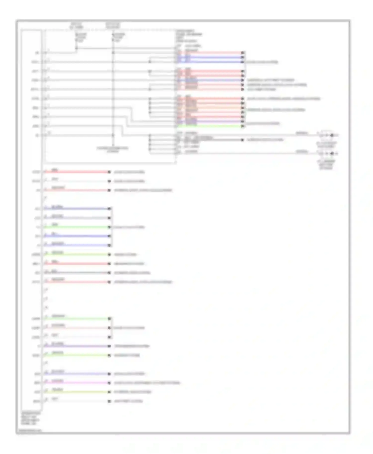 Wiring diagram power distribution system for Toyota Matrix E130 (2002-2008) (1 of 1)