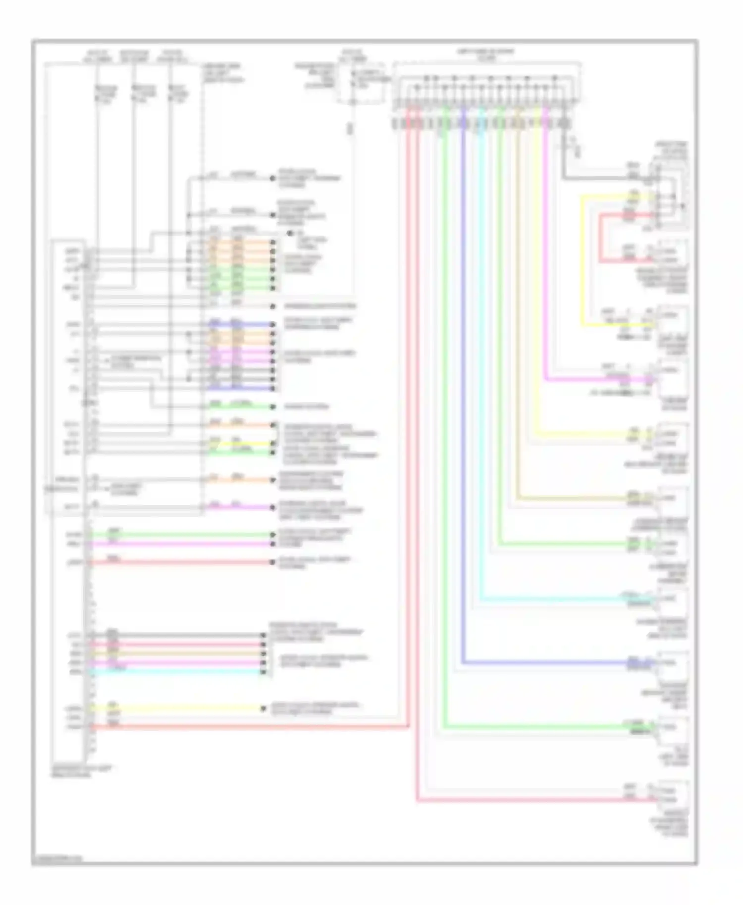 Matrix Toyota E140 (2008-2014): Body control modules circuit
