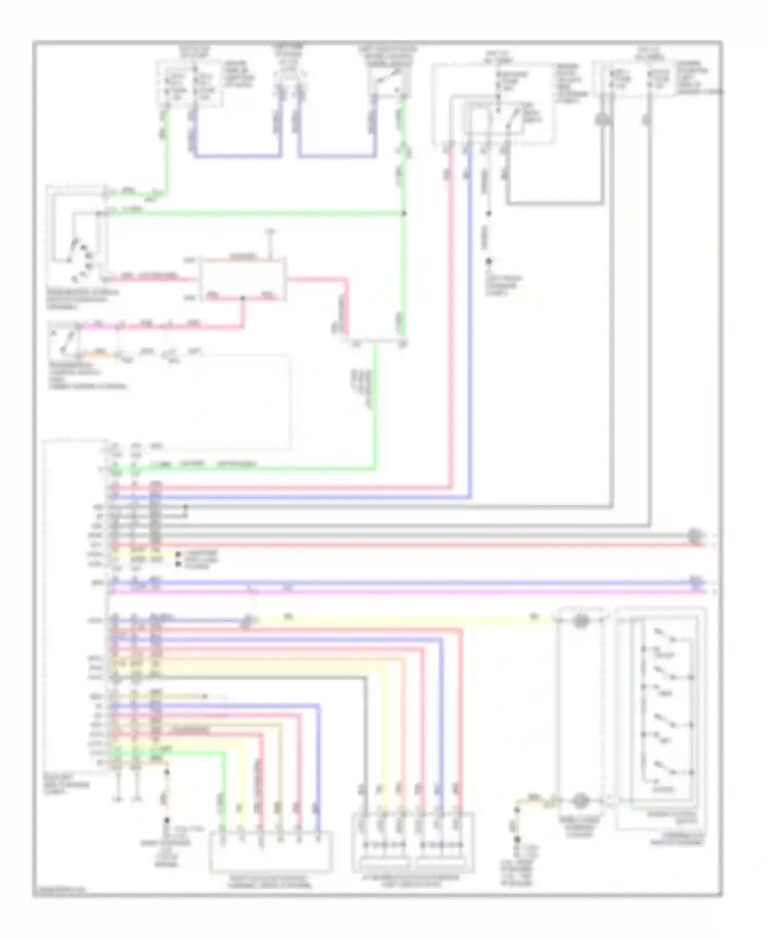 Matrix Toyota E140 (2008-2014): Cruise control circuit (1 of 2)