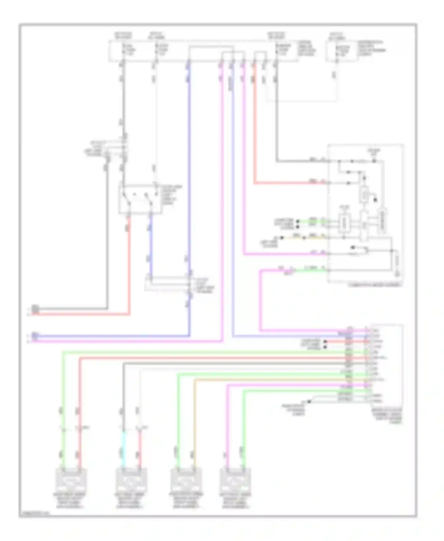 Matrix Toyota E140 (2008-2014): Cruise control circuit (2 of 2)
