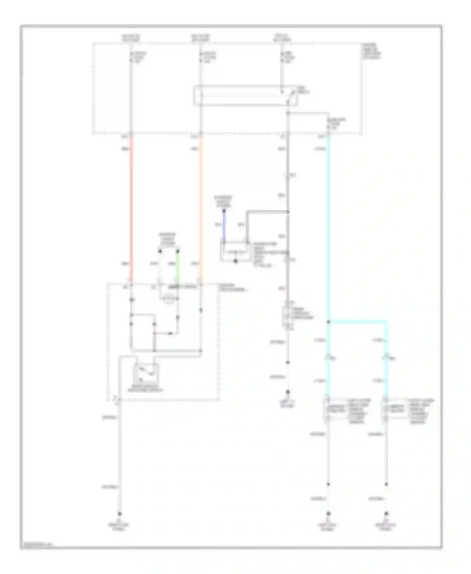 Matrix Toyota E140 (2008-2014): Defoggers circuit