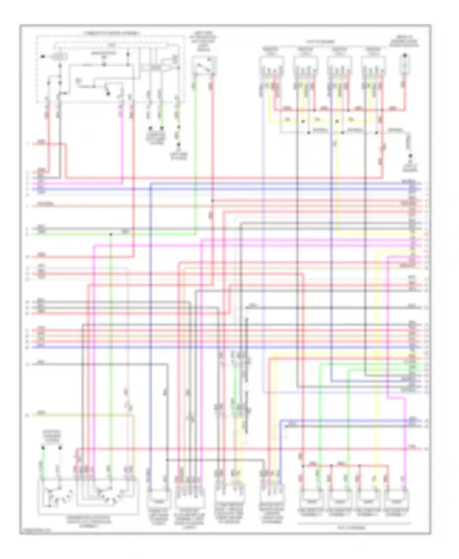 Matrix Toyota E140 (2008-2014): Wiring diagram engine performance 1.8l (3 of 4)
