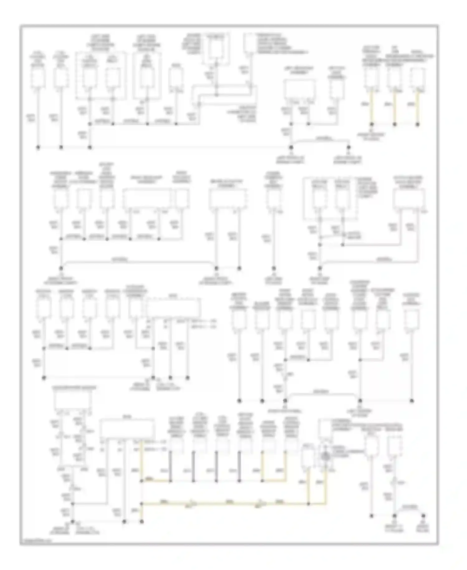 Matrix Toyota E140 (2008-2014): Ground distribution circuit (1 of 2)