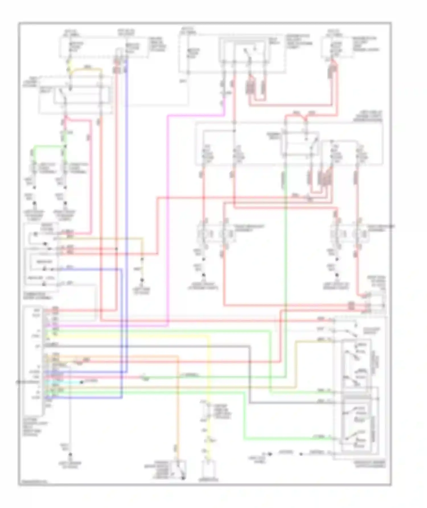 Matrix Toyota E140 (2008-2014): Headlights circuit