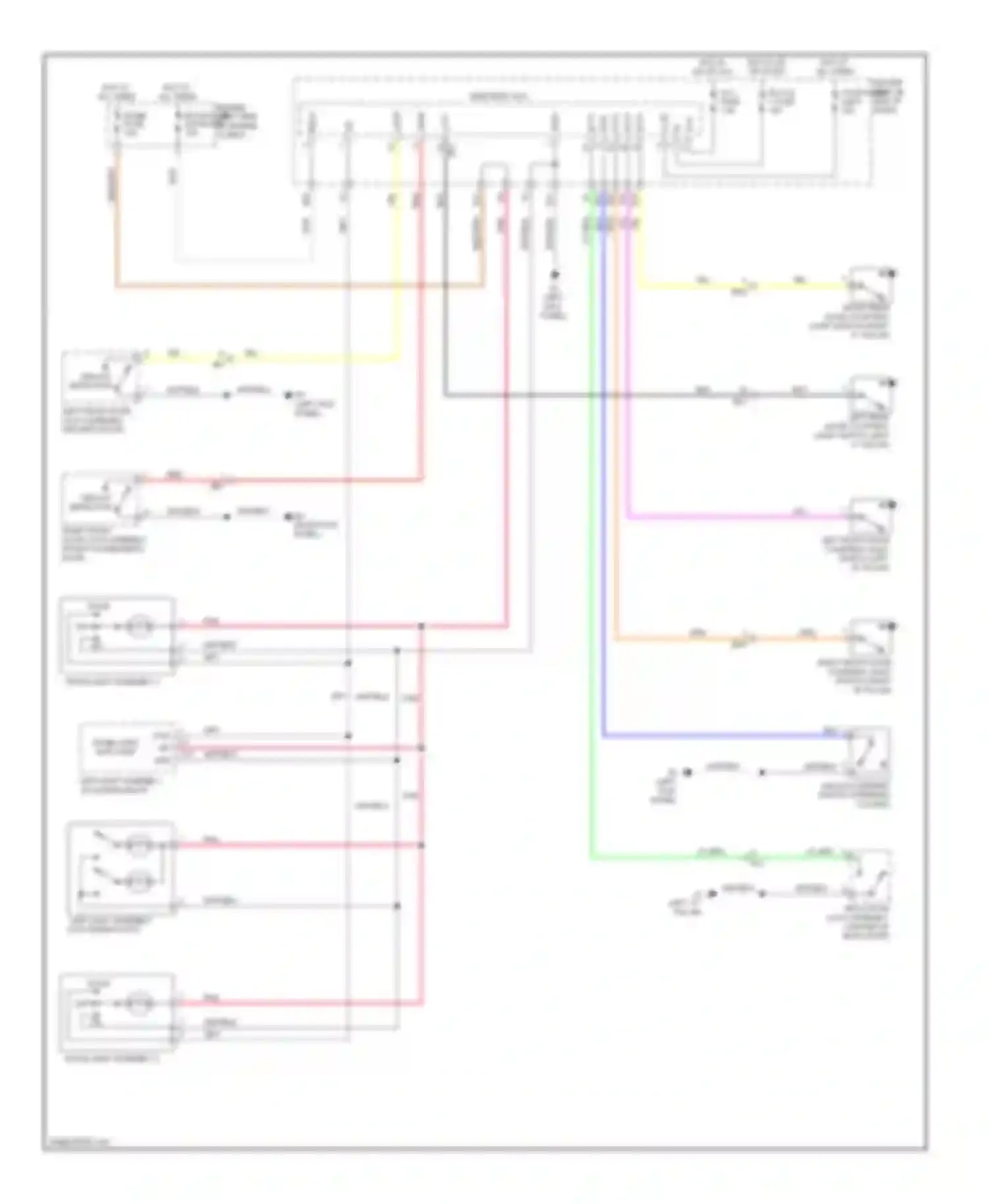 Matrix Toyota E140 (2008-2014): Courtesy lamps circuit