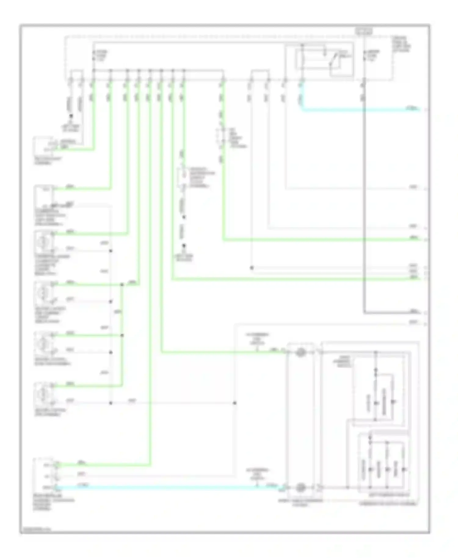 Matrix Toyota E140 (2008-2014): Instrument illumination circuit (1 of 2)