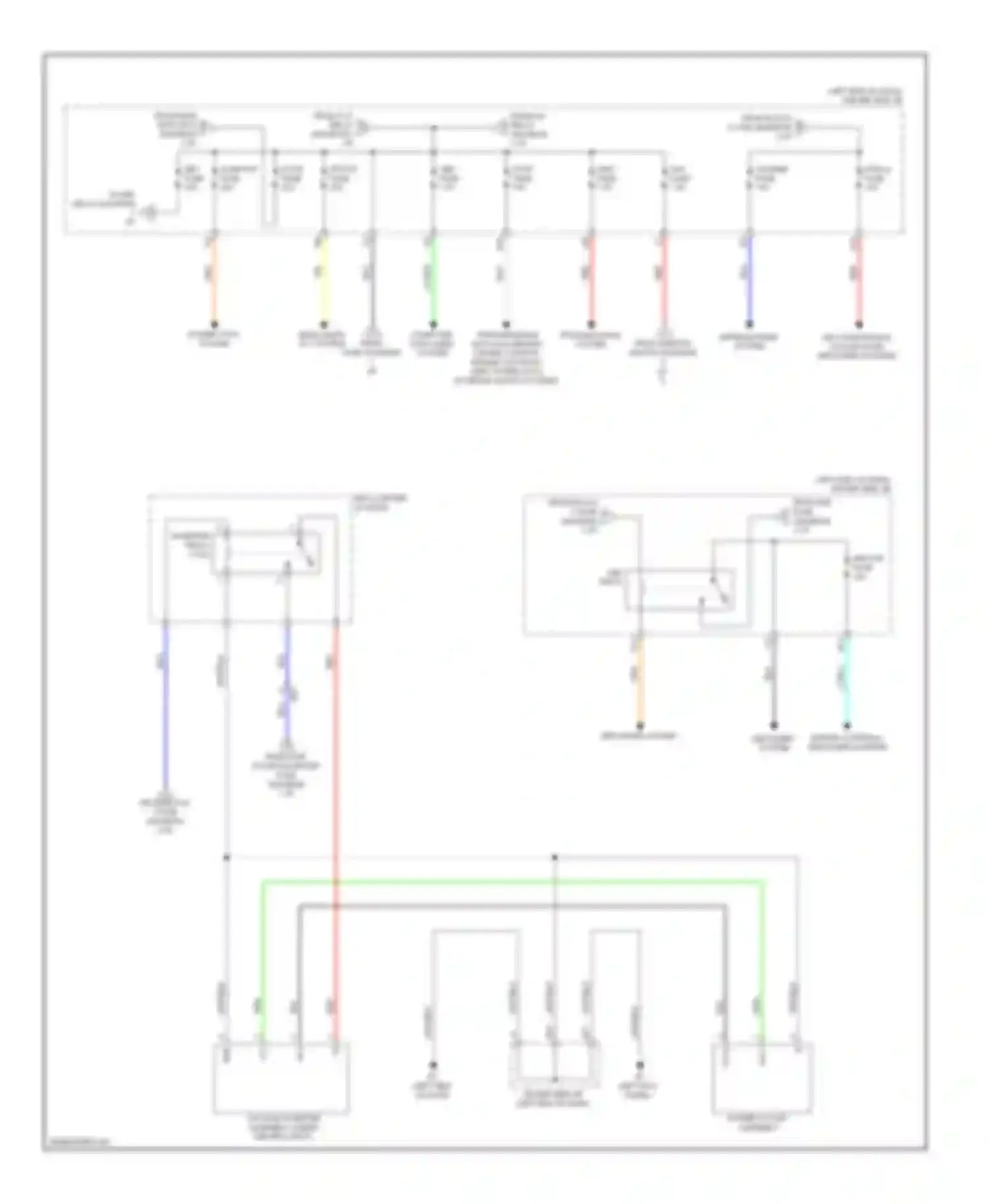 Matrix Toyota E140 (2008-2014): Power distribution circuit (3 of 3)