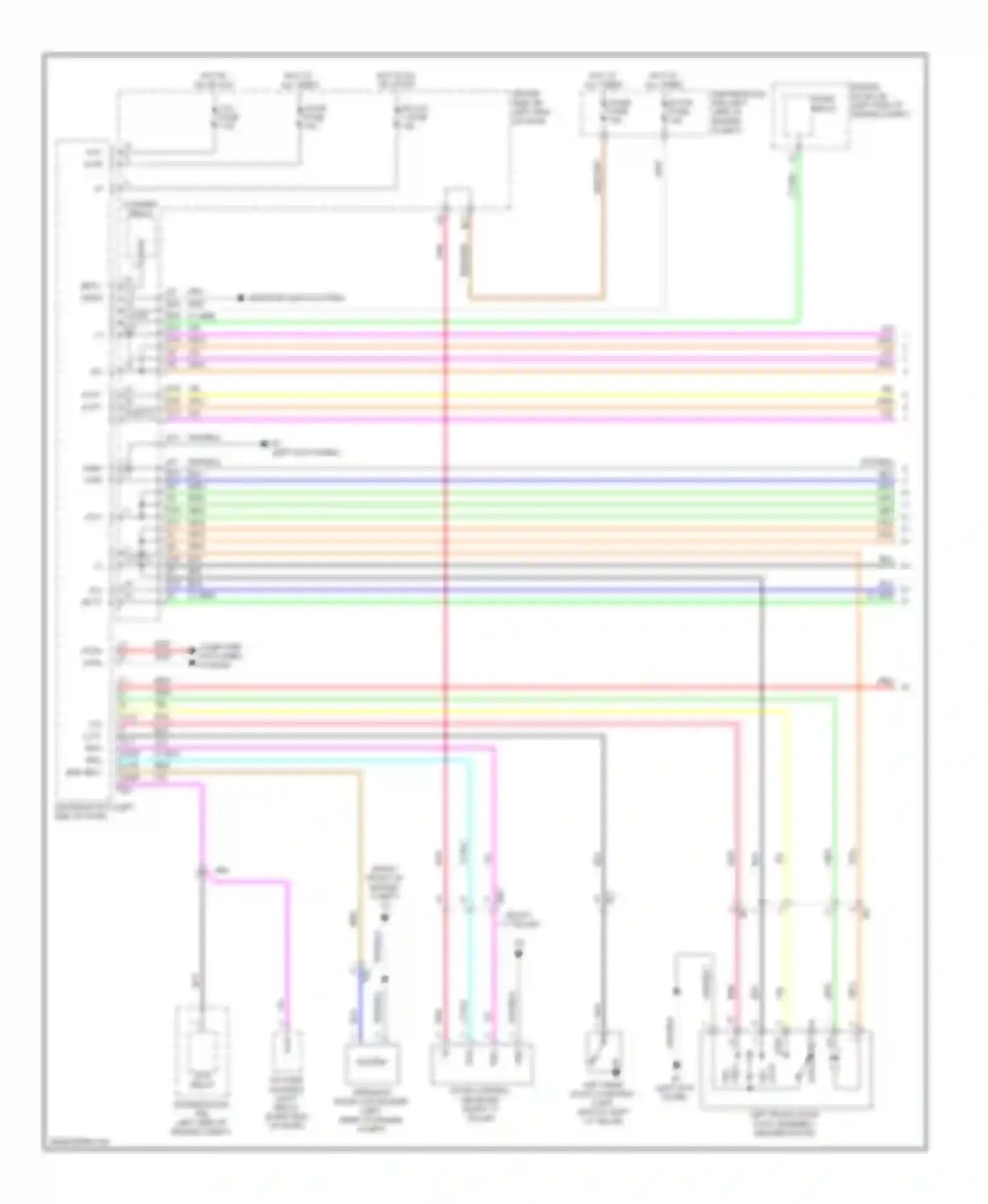 Matrix Toyota E140 (2008-2014): Power door locks circuit (1 of 2)