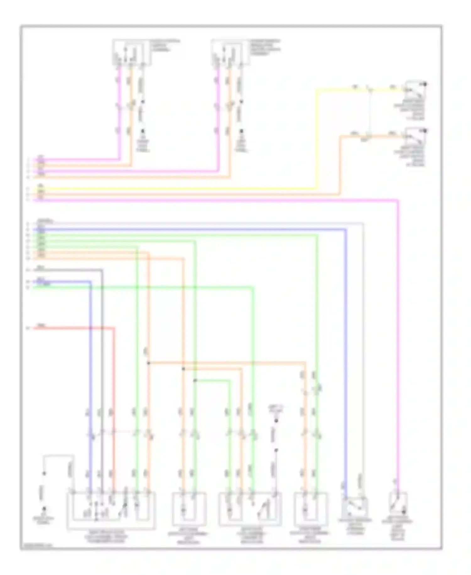 Matrix Toyota E140 (2008-2014): Power door locks circuit (2 of 2)