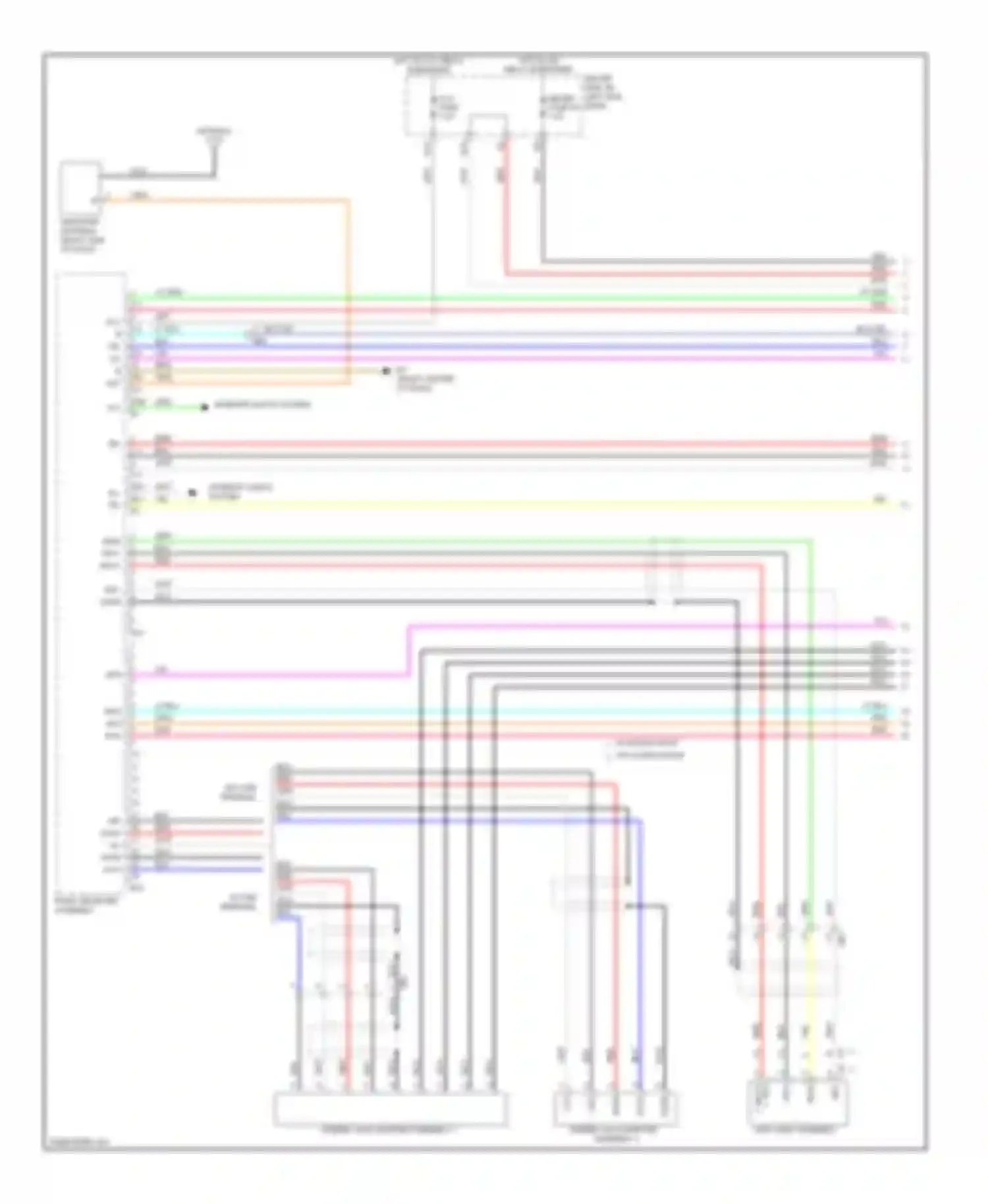 Matrix Toyota E140 (2008-2014): Radio circuit (1 of 2)