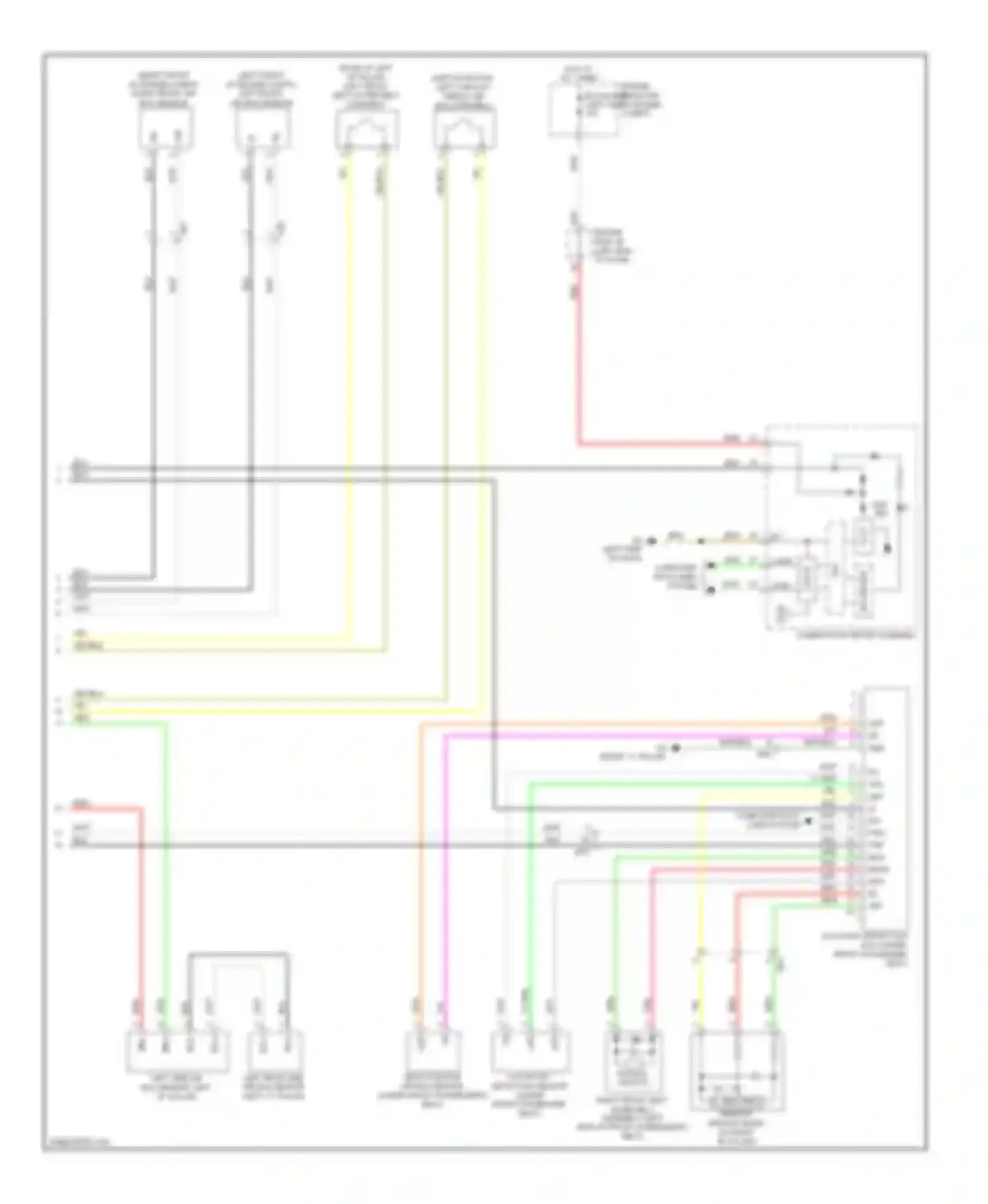 Matrix Toyota E140 (2008-2014): Supplemental restraints circuit (2 of 2)
