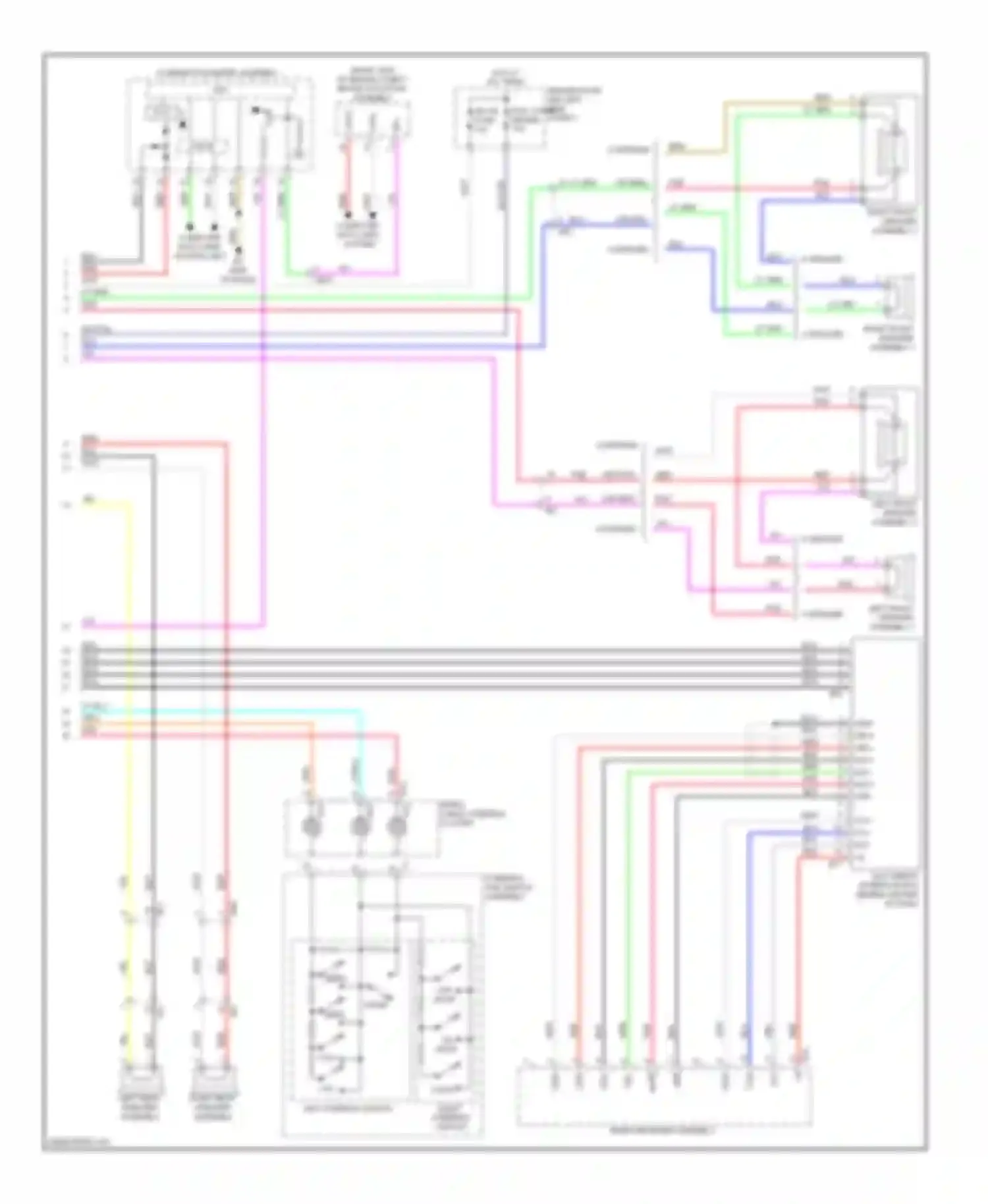 Wiring diagram combination meter assembly for Toyota Matrix E140 (2008-2014) (18 of 21)