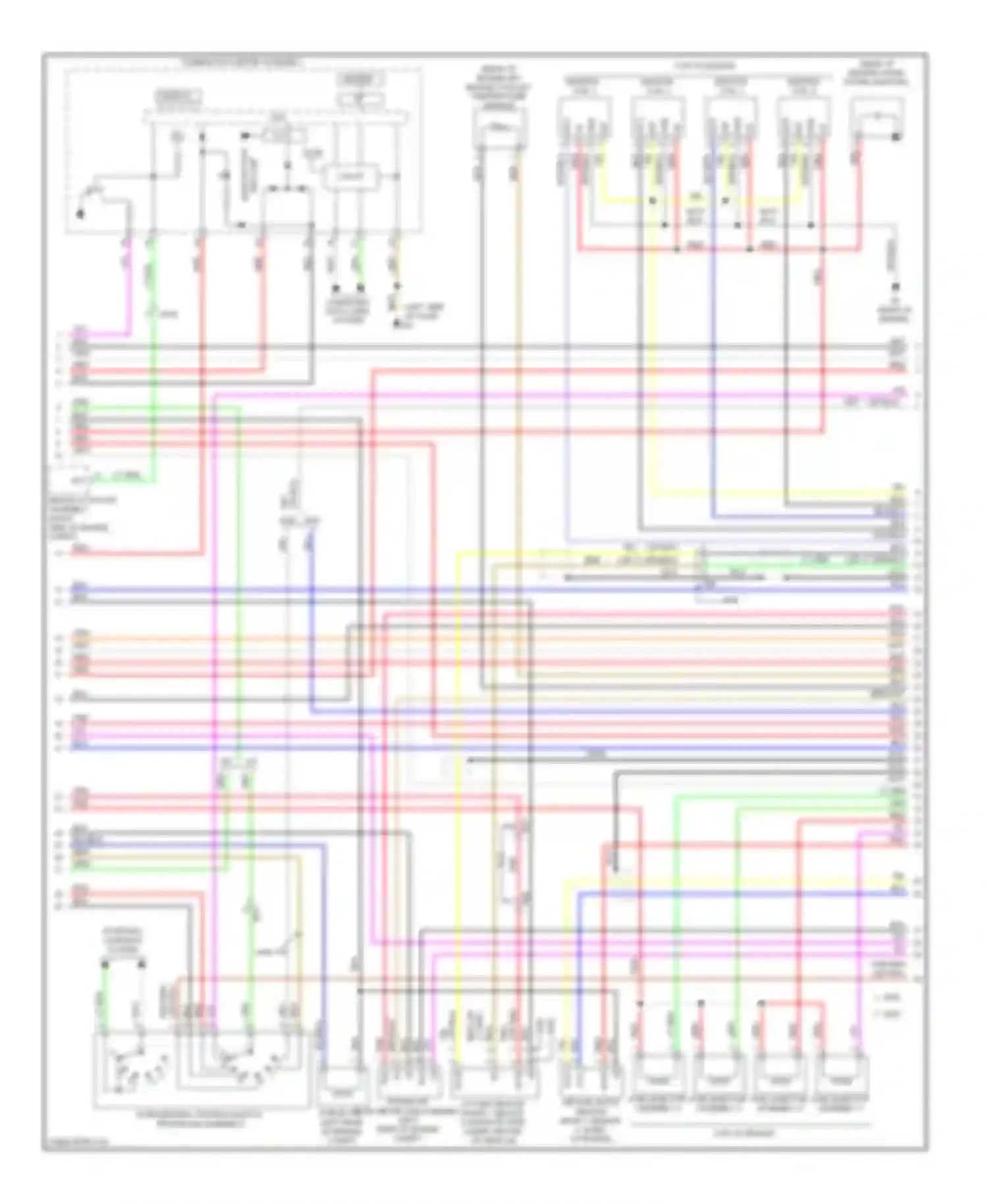 Wiring diagram combination meter assembly for Toyota Matrix E140 (2008-2014) (10 of 21)