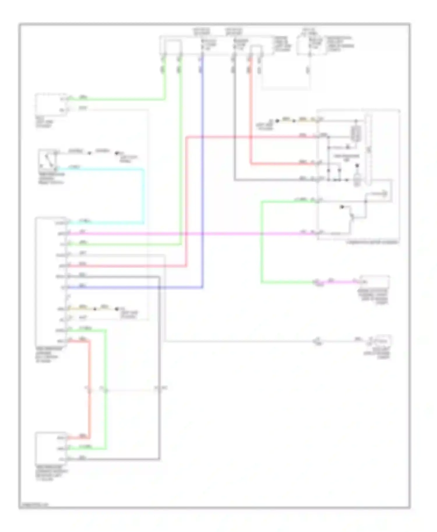 Wiring diagram combination meter assembly for Toyota Matrix E140 (2008-2014) (20 of 21)