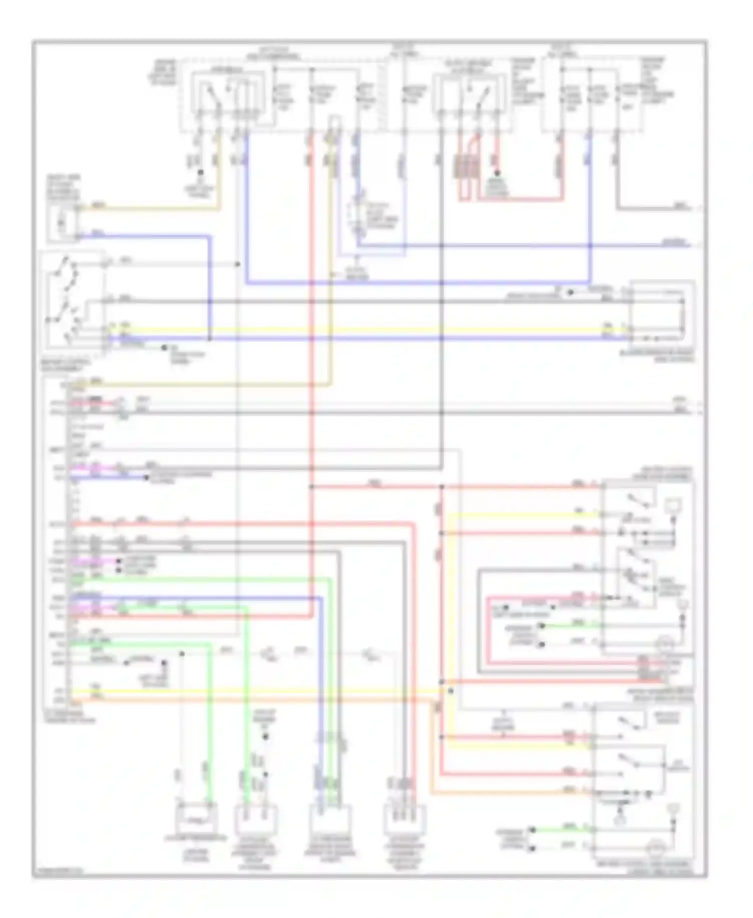 Wiring diagram engine room for Toyota Matrix E140 (2008-2014) (1 of 2)