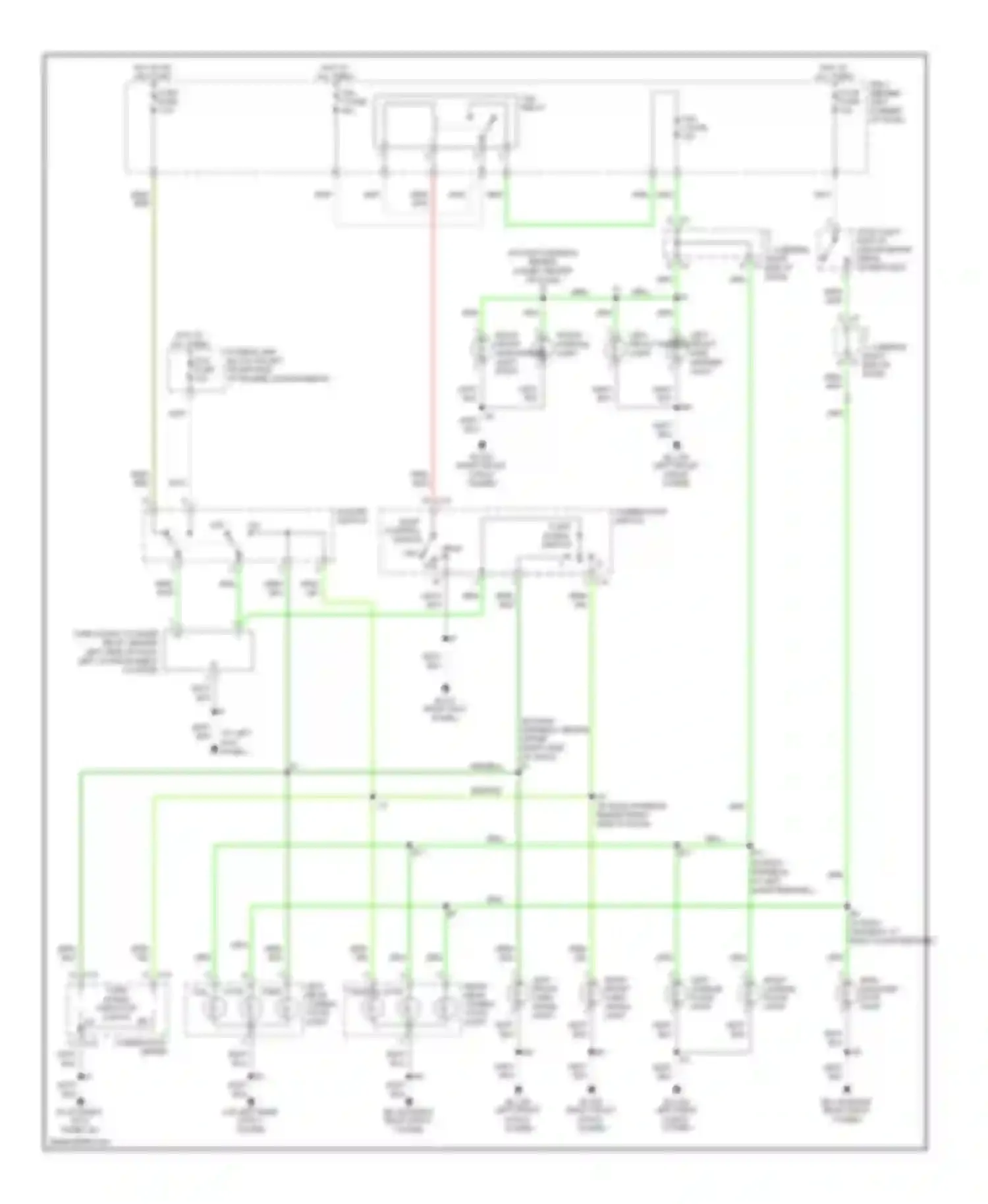 MR2 Toyota W30 (1999-2007): Exterior lamps circuit