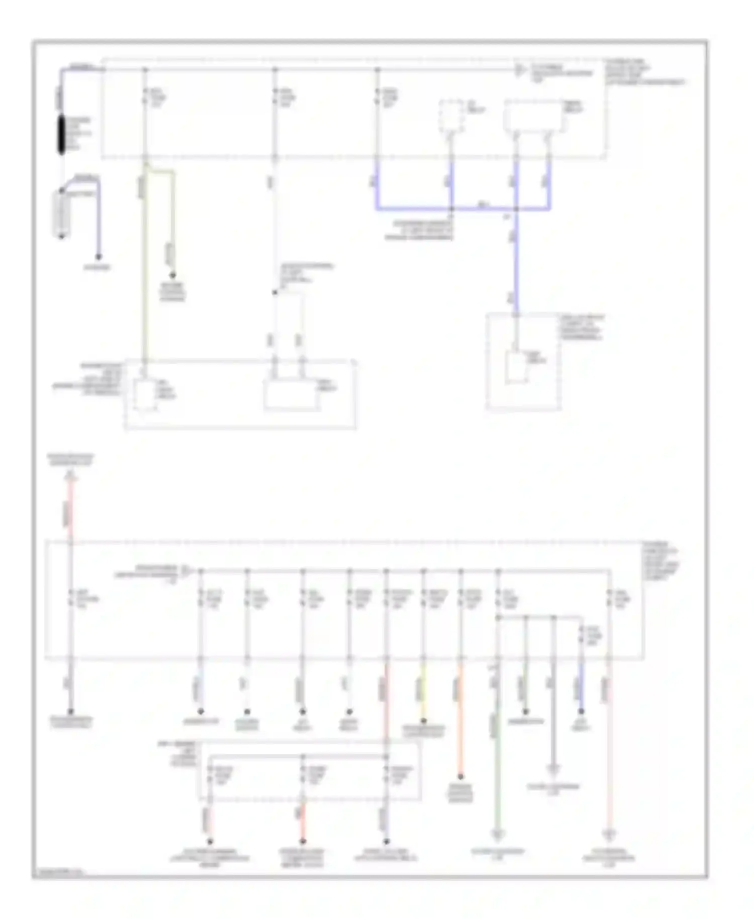 MR2 Toyota W30 (1999-2007): Power distribution circuit (1 of 2)