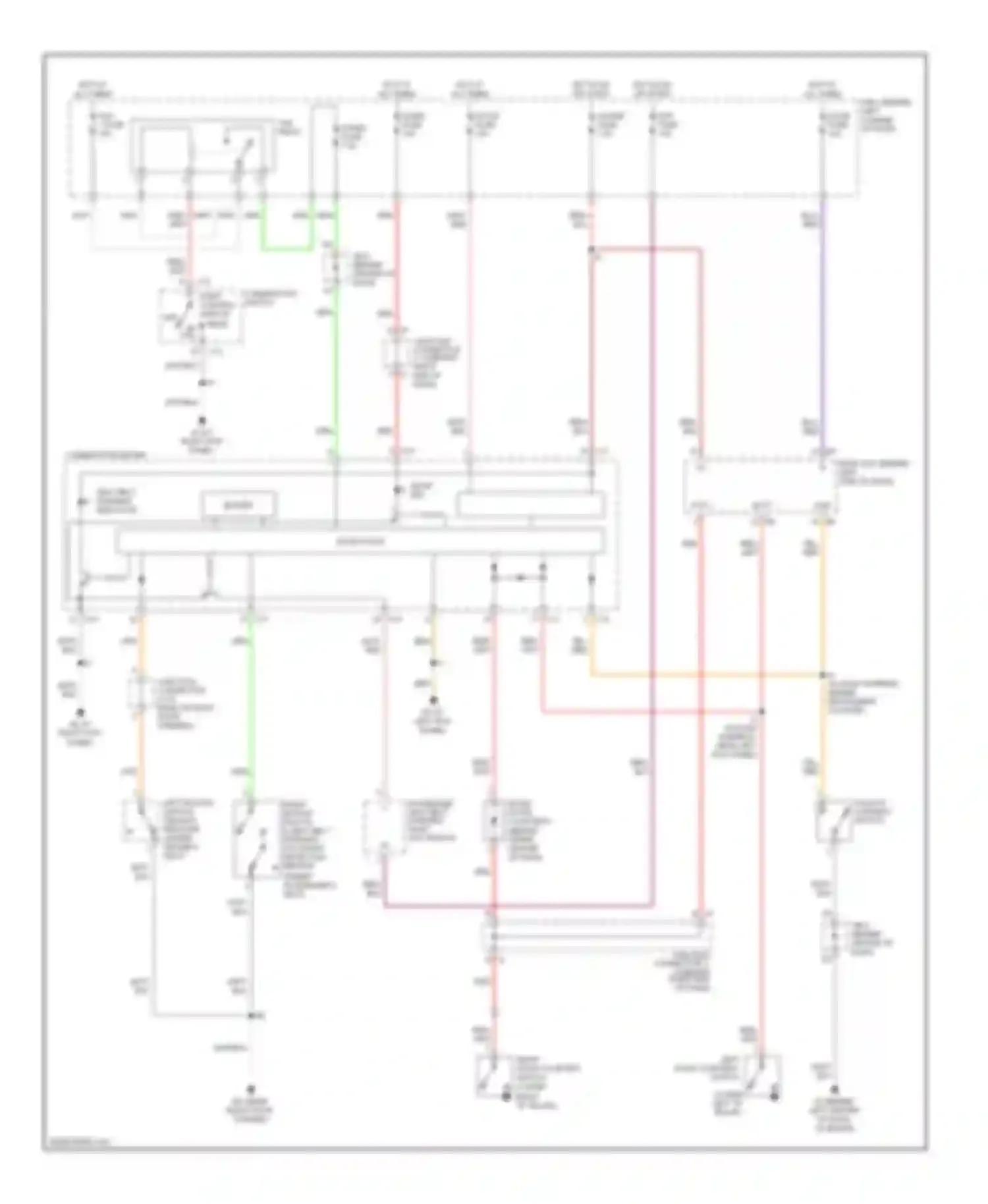 MR2 Toyota W30 (1999-2007): Warning systems circuit