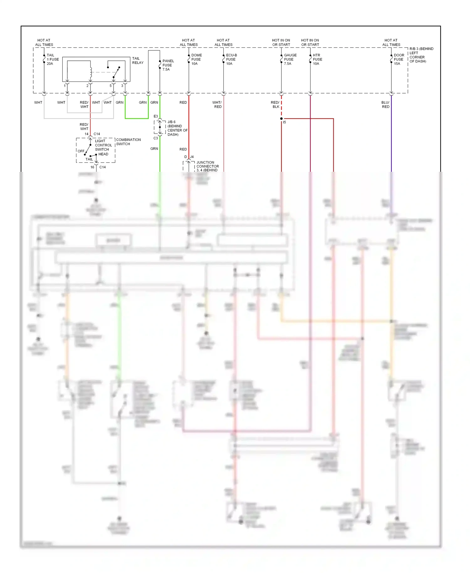 Toyota MR2 W30 (1999-2007) solid state wiring diagram  (4 of 5)