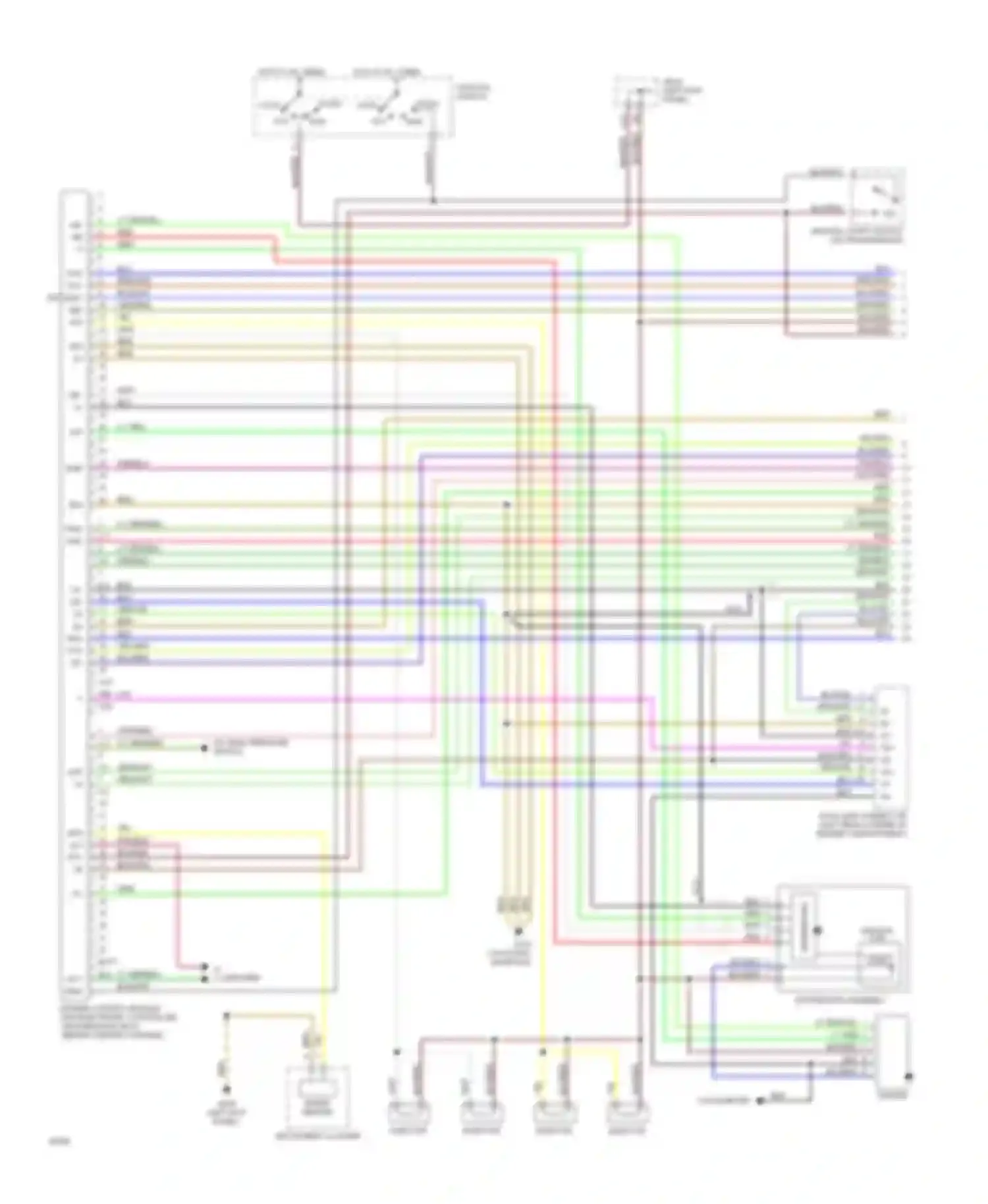 Paseo Toyota L40 (1991-1996): Wiring diagram engine performance 1.5ls, a/t (1 of 2)
