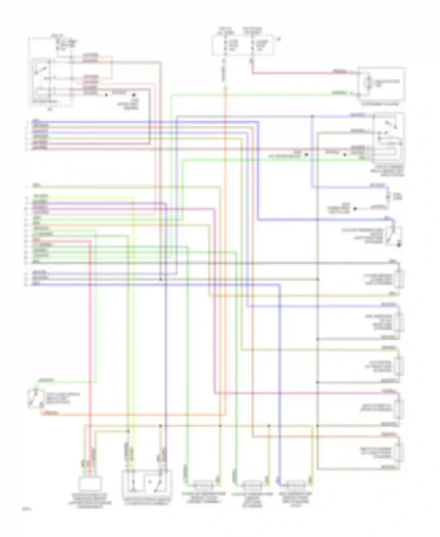 Paseo Toyota L40 (1991-1996): Wiring diagram engine performance 1.5ls, a/t (2 of 2)